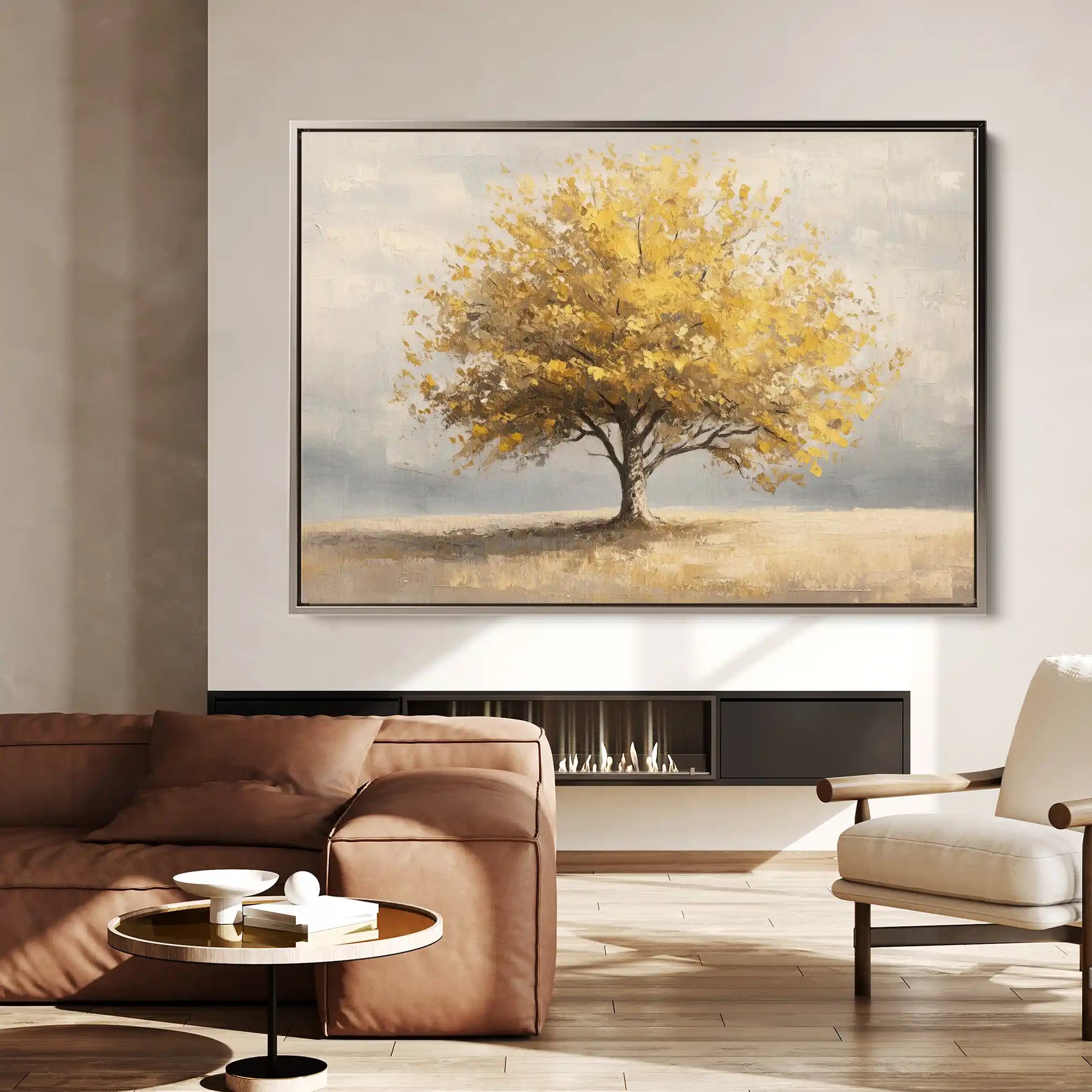 Landscape 176 Canvas Art 90 x 60 cm / Stretched on hidden frame