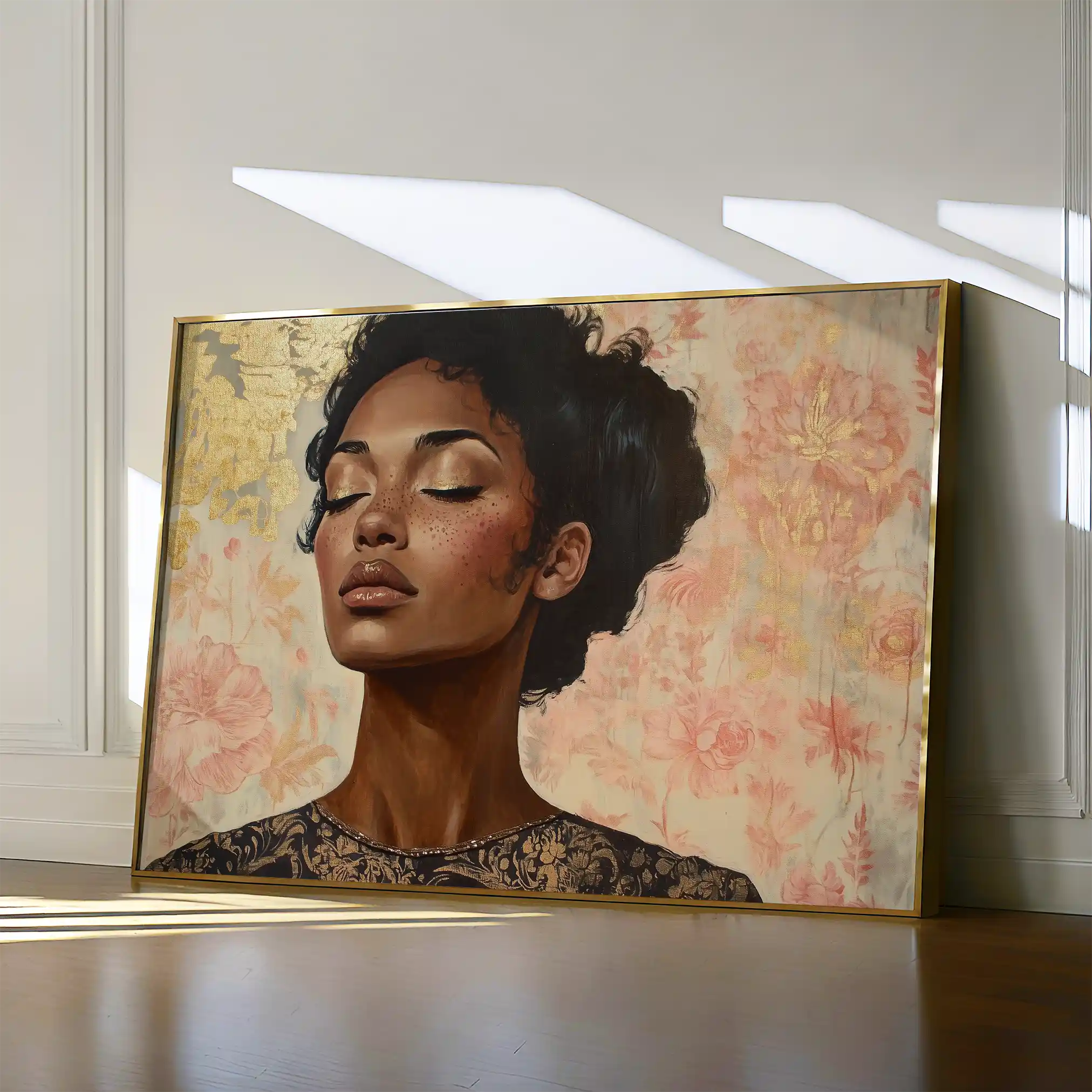 Portrait 176 Canvas Art 90 x 60 cm / Stretched on hidden frame