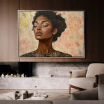 Portrait 176 Canvas Art 90 x 60 cm / Stretched on hidden frame