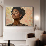 Portrait 176 Canvas Art 90 x 60 cm / Stretched on hidden frame