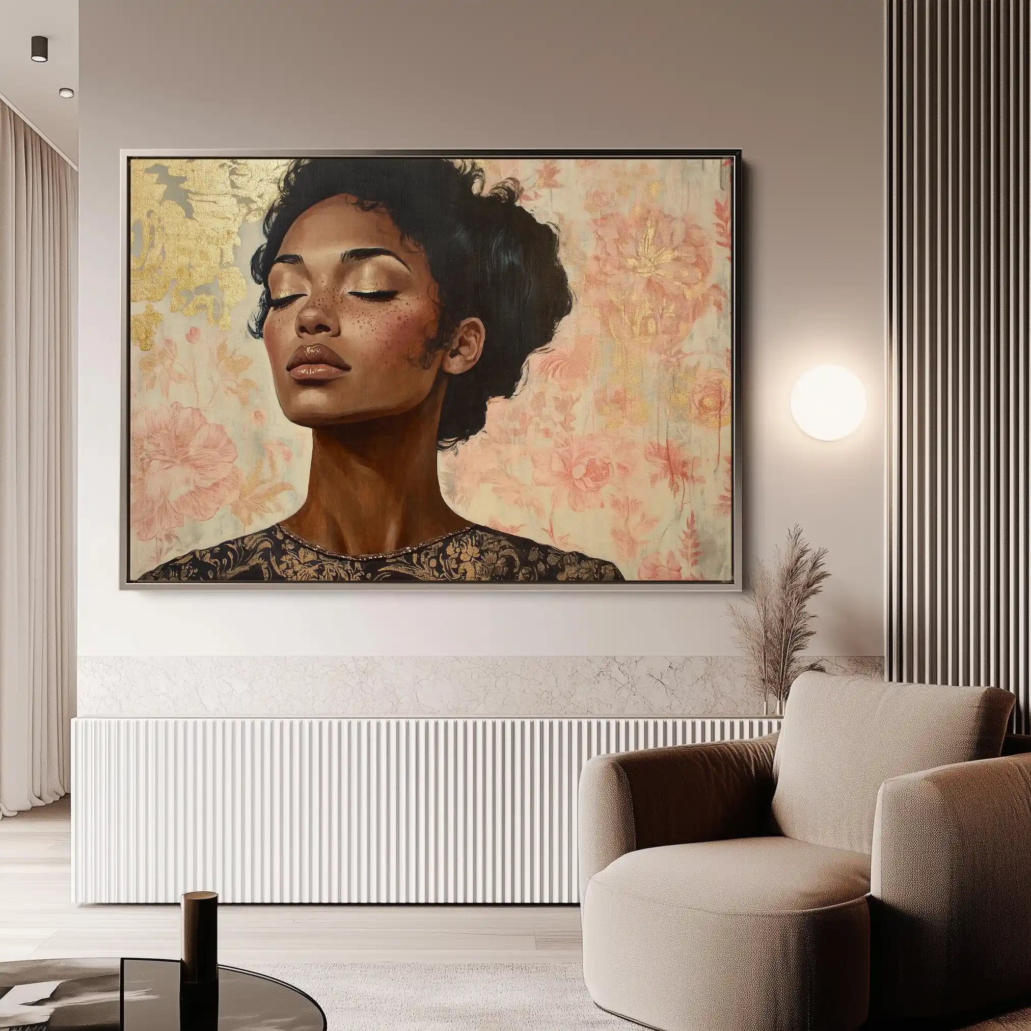 Portrait 176 Canvas Art 90 x 60 cm / Stretched on hidden frame
