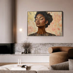 Portrait 176 Canvas Art 90 x 60 cm / Stretched on hidden frame