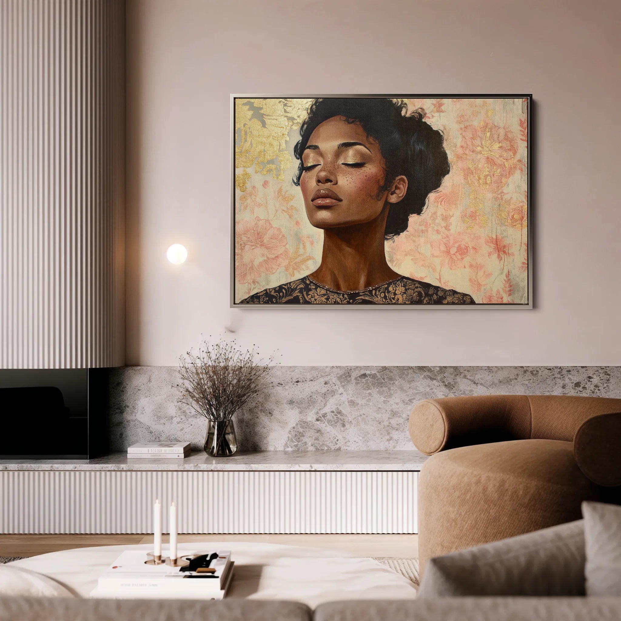 Portrait Canvas Wall Art WAD176-P 90 x 60 cm / Stretched on hidden frame