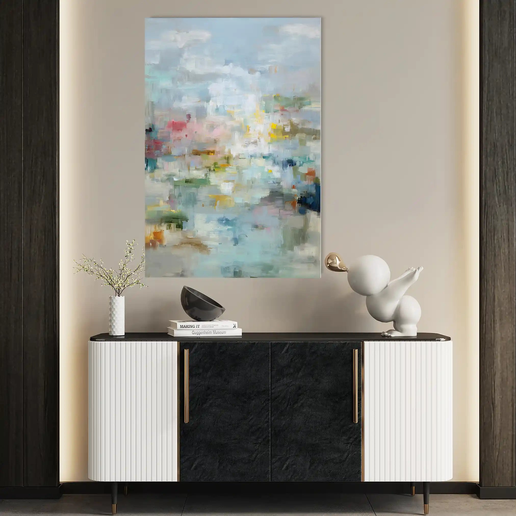 Abstract 1761 Canvas Art 60 x 40 cm / Stretched on hidden frame