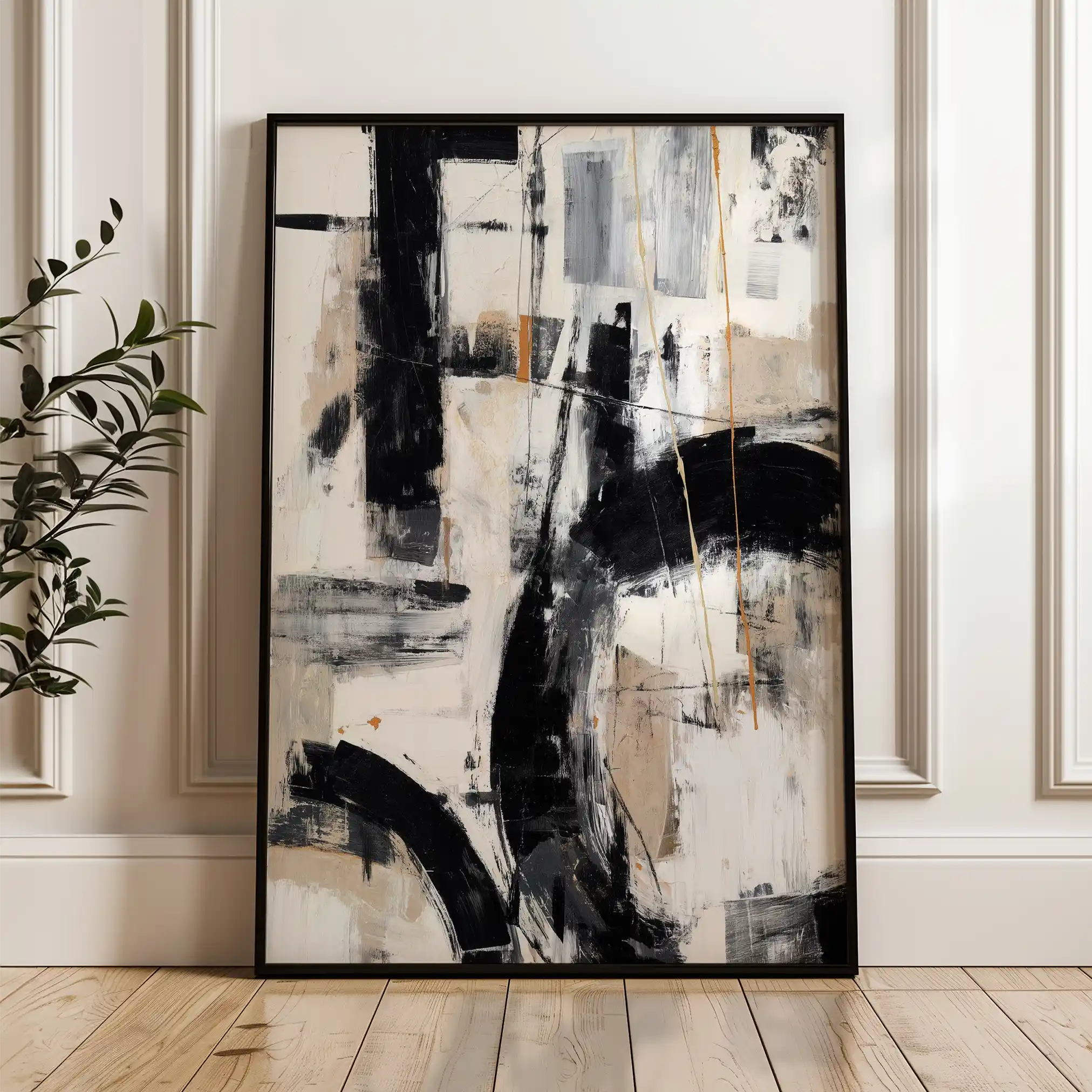 Abstract 1762 Canvas Art 60 x 40 cm / Stretched on hidden frame