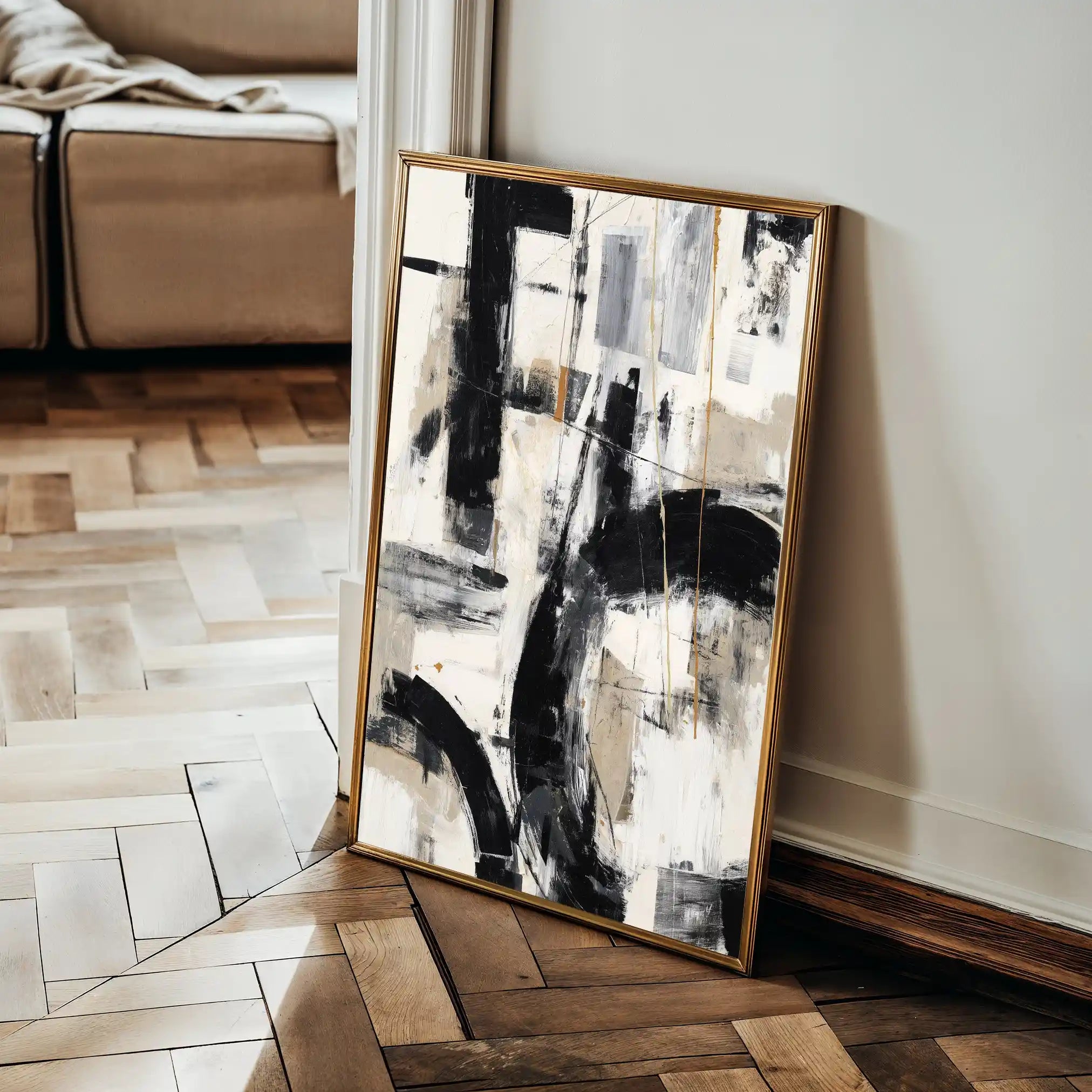 Abstract 1762 Canvas Art 60 x 40 cm / Stretched on hidden frame