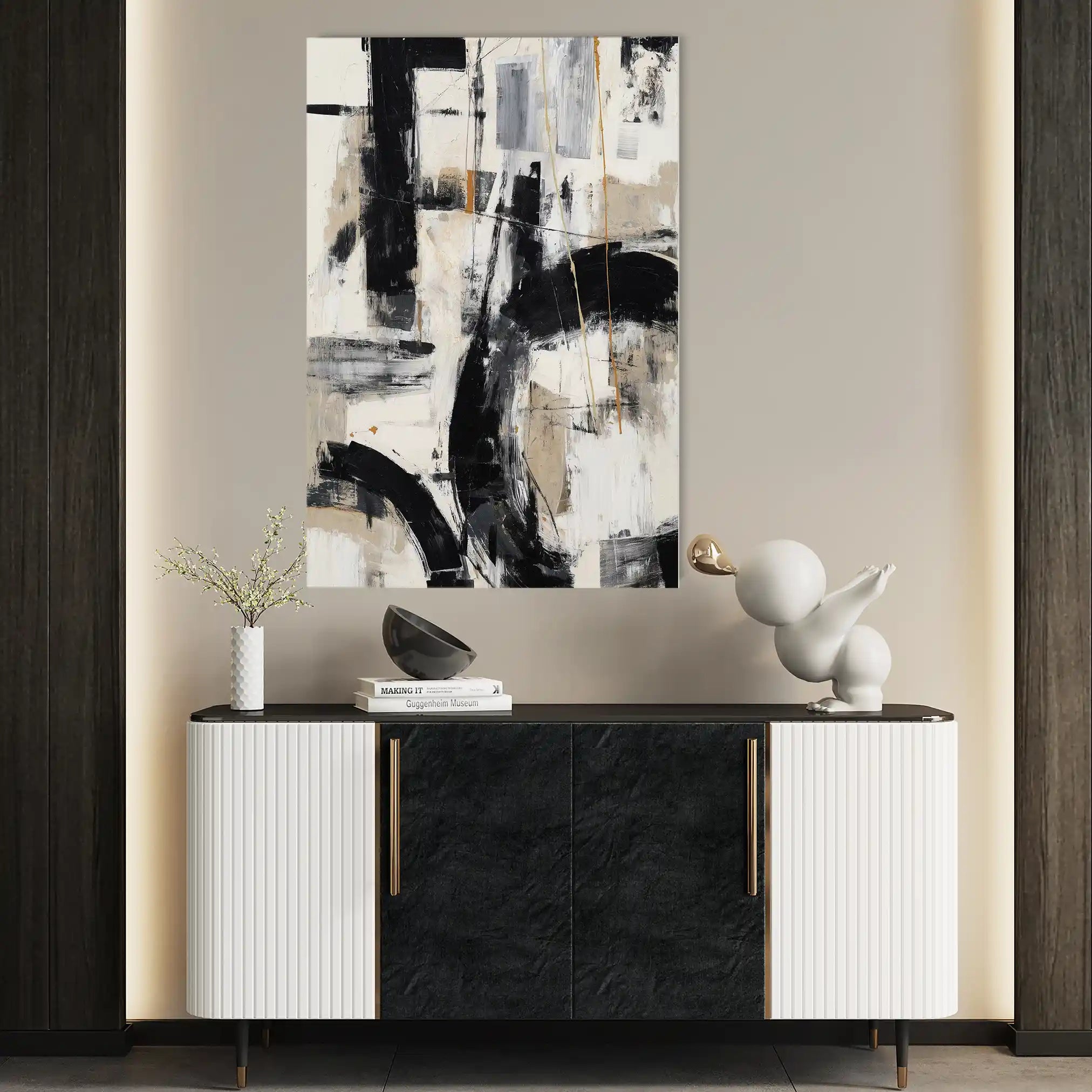 Abstract 1762 Canvas Art 60 x 40 cm / Stretched on hidden frame