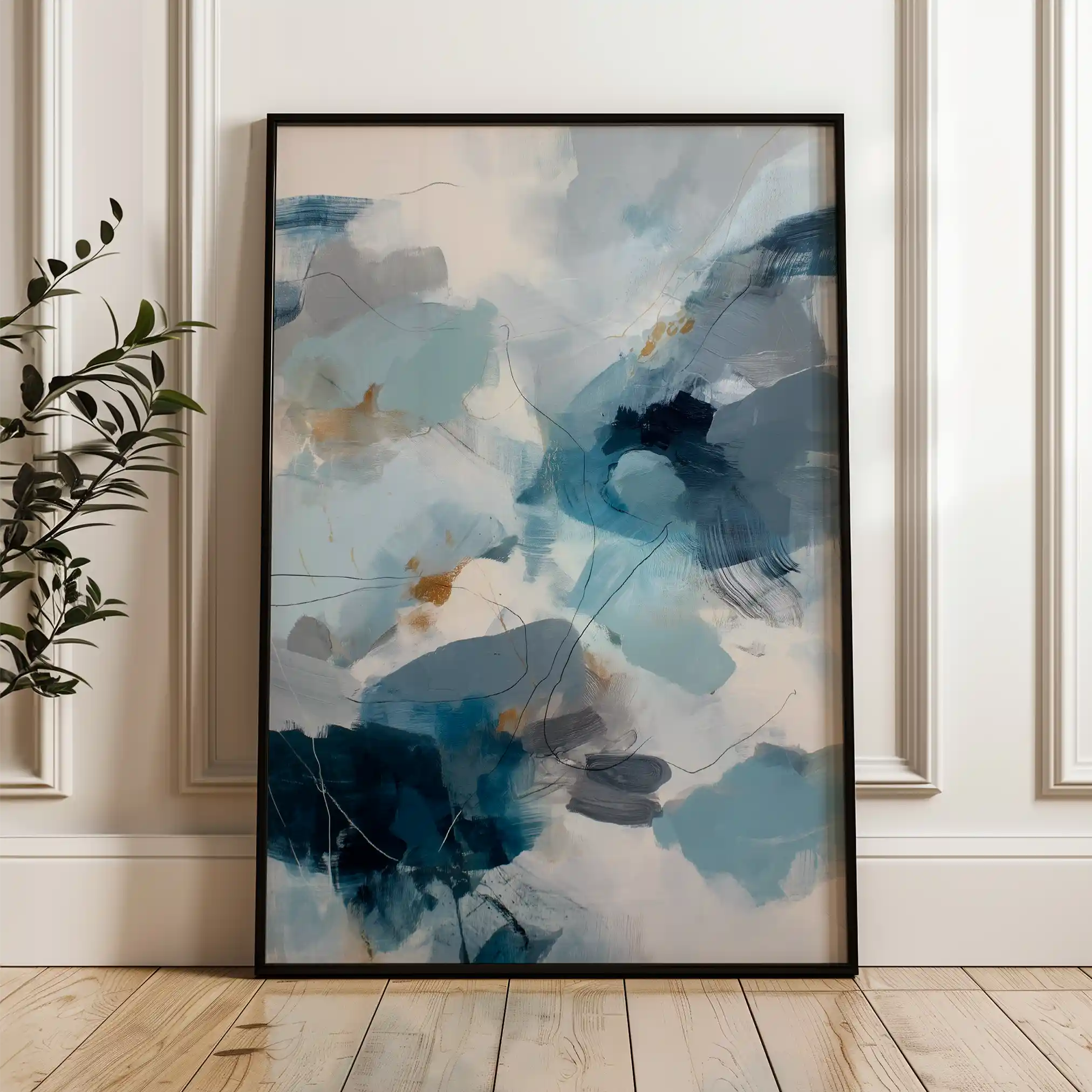 Abstract 1765 Canvas Art 60 x 40 cm / Stretched on hidden frame