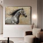 Horses 177 Canvas Art 90 x 60 cm / Stretched on hidden frame