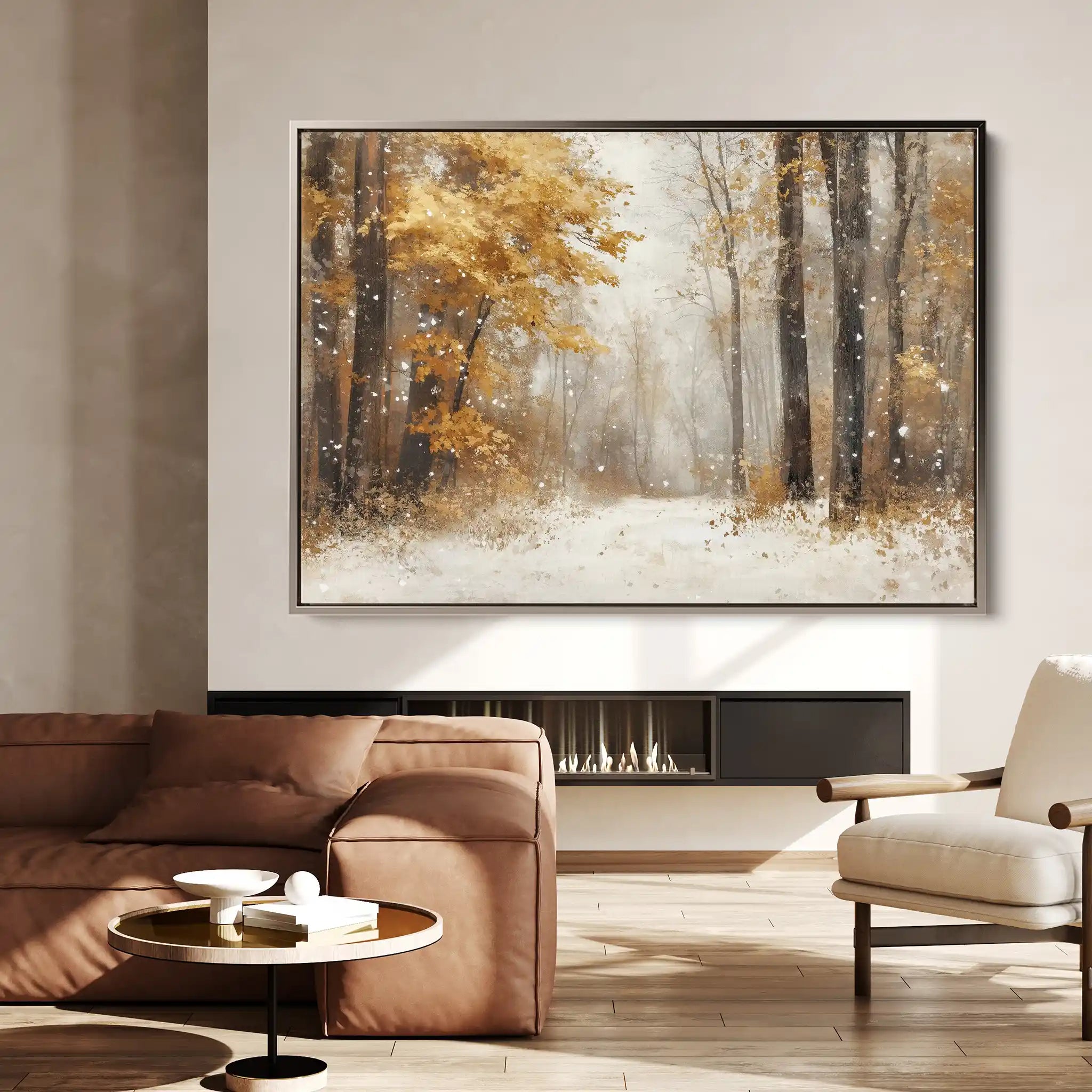 Landscape 177 Canvas Art 90 x 60 cm / Stretched on hidden frame