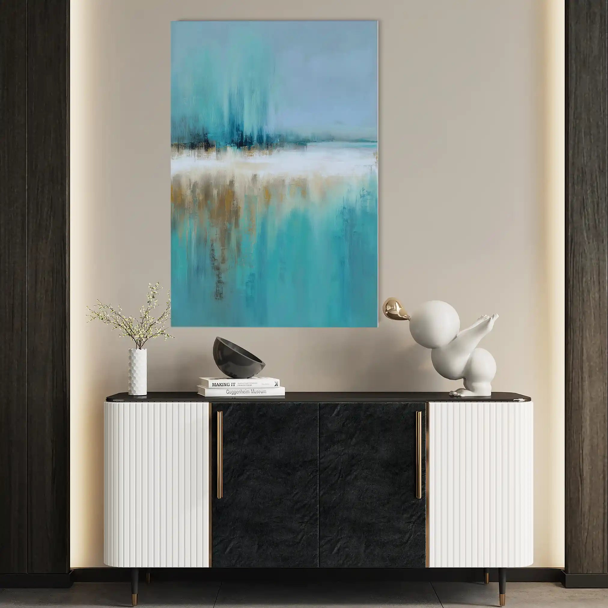 Abstract 1776 Canvas Art 60 x 40 cm / Stretched on hidden frame