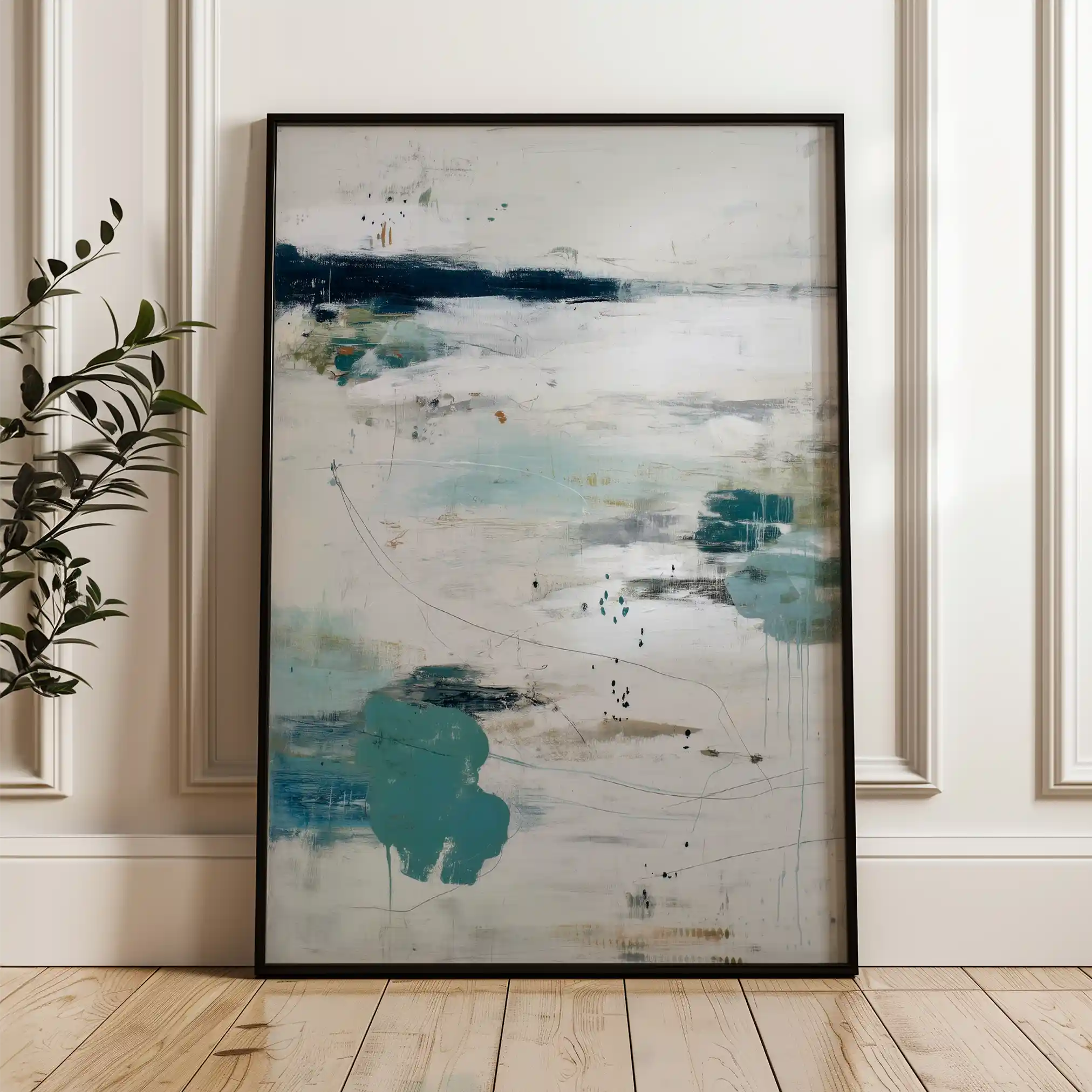 Abstract 1777 Canvas Art 60 x 40 cm / Stretched on hidden frame