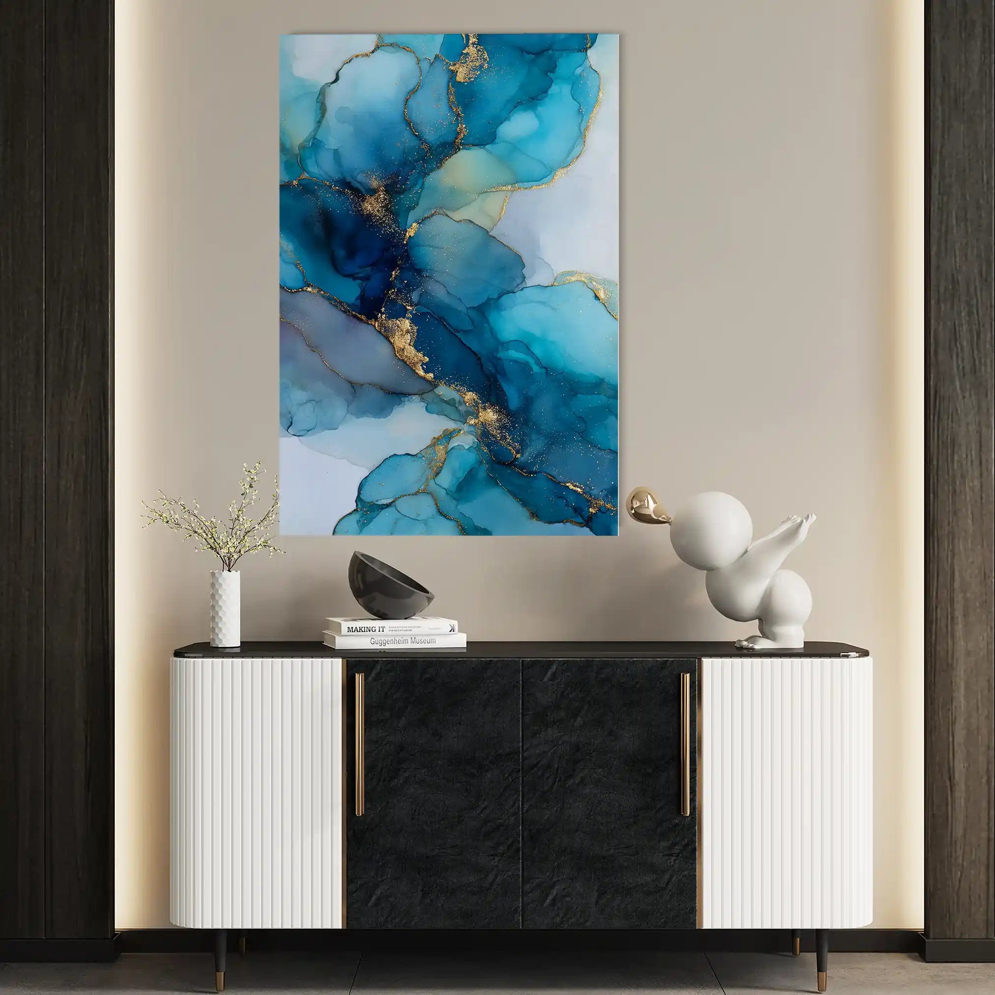 Abstract 1778 Canvas Art 60 x 40 cm / Stretched on hidden frame