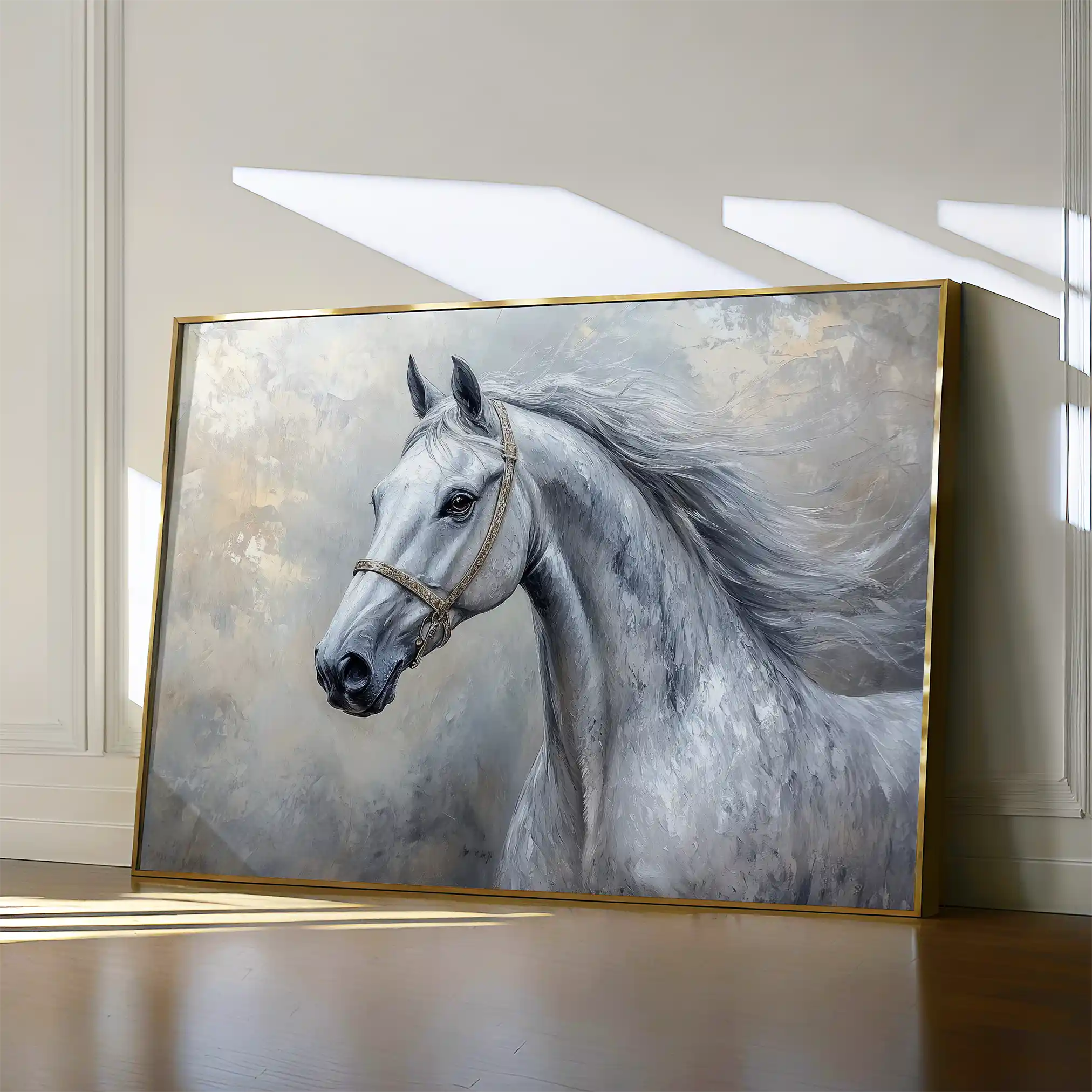 Horses 178 Canvas Art 90 x 60 cm / Stretched on hidden frame