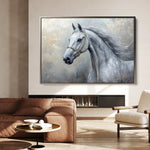 Horses 178 Canvas Art 90 x 60 cm / Stretched on hidden frame