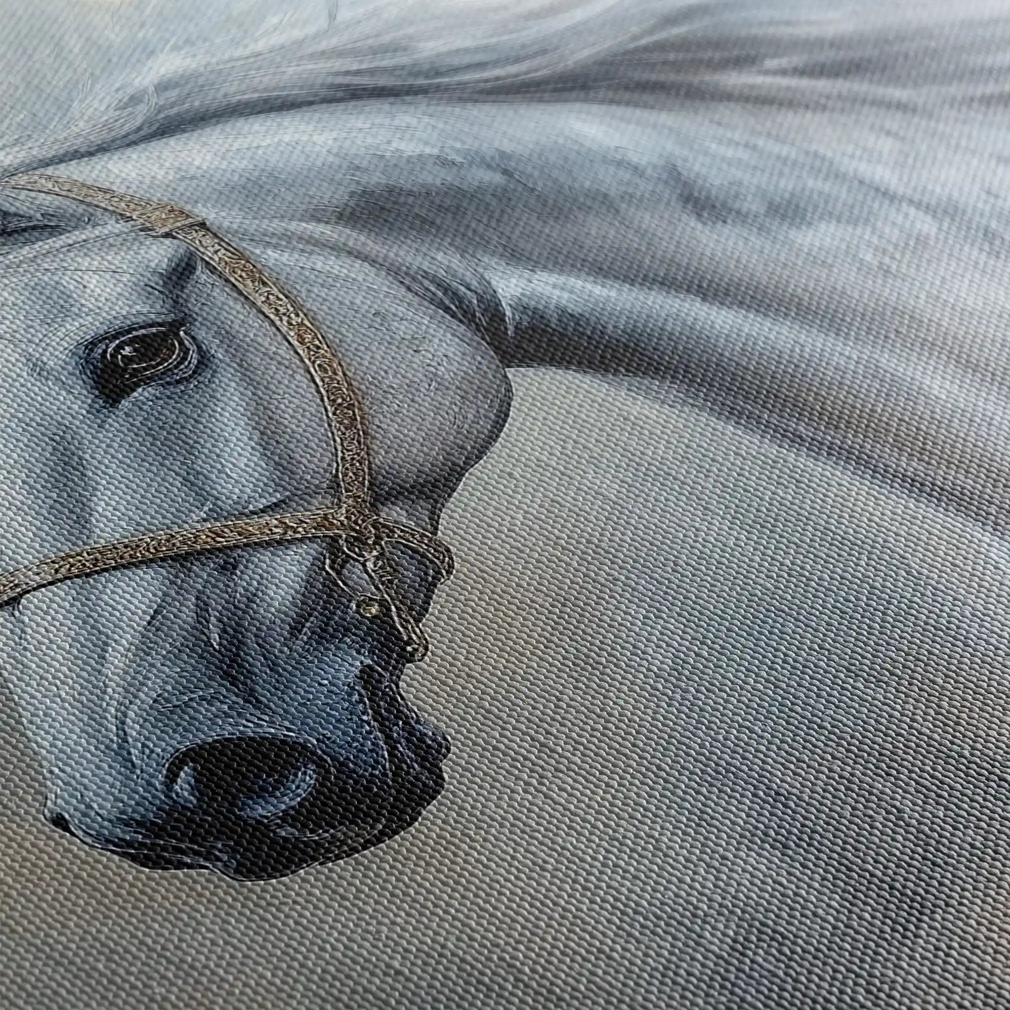 Horses 178 Canvas Art 90 x 60 cm / Stretched on hidden frame