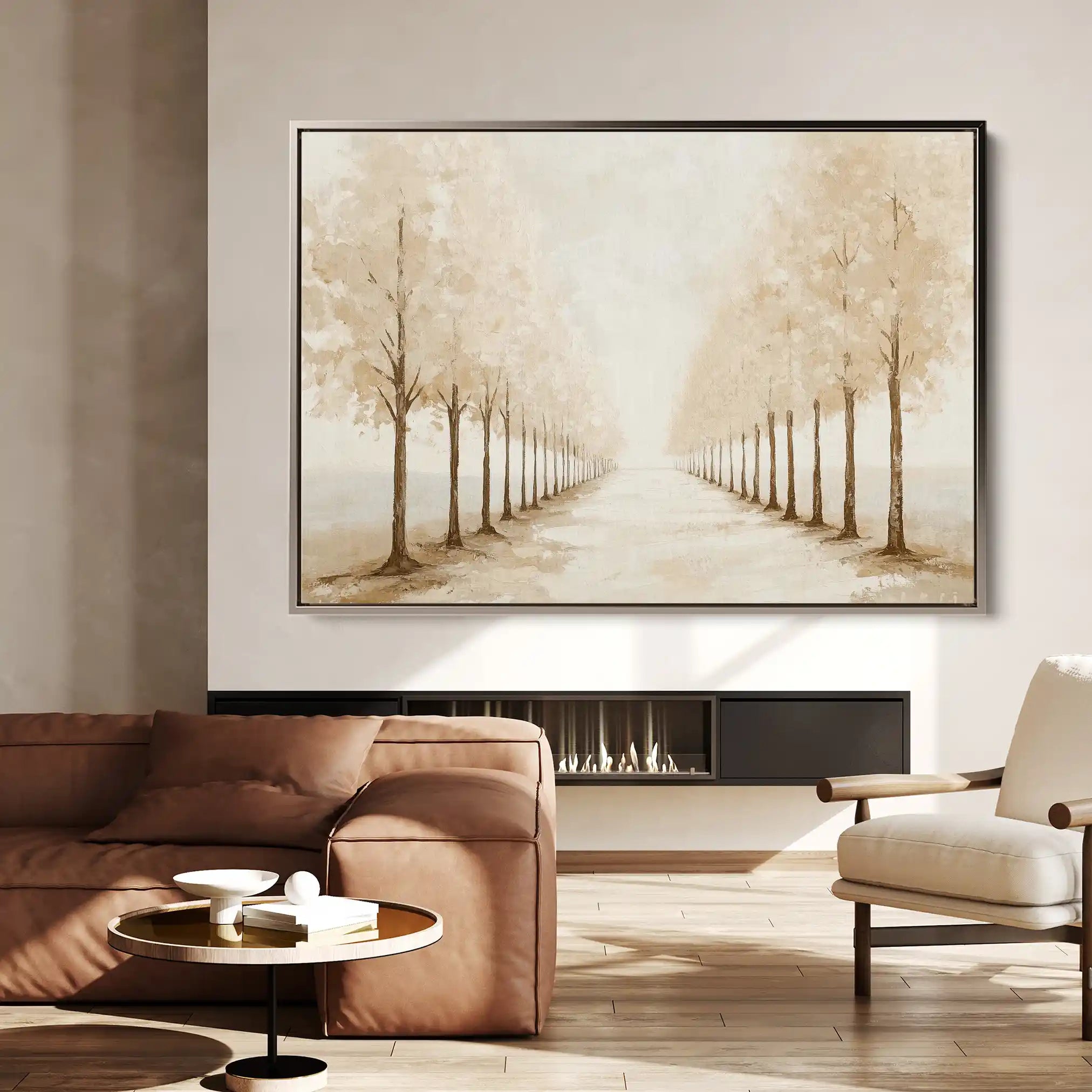 Landscape 178 Canvas Art 90 x 60 cm / Stretched on hidden frame