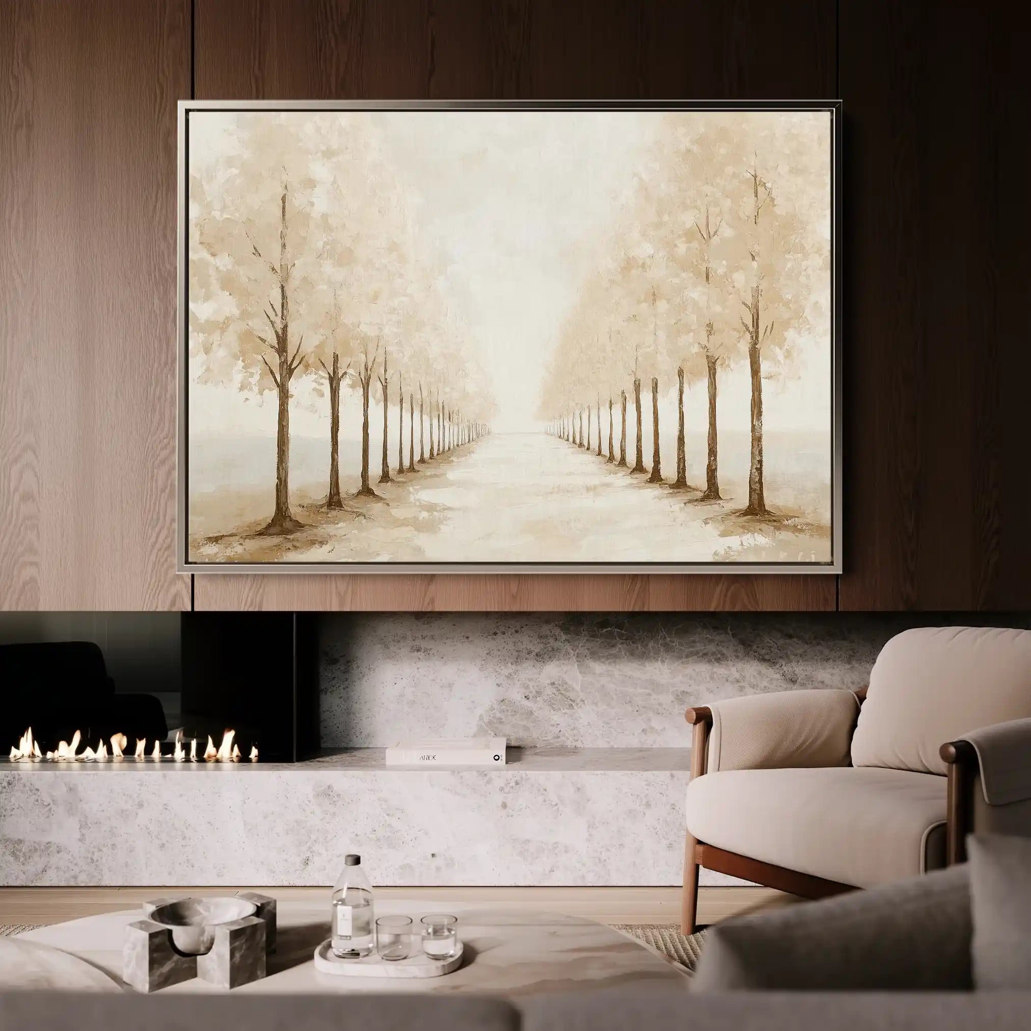 Landscape 178 Canvas Art 90 x 60 cm / Stretched on hidden frame