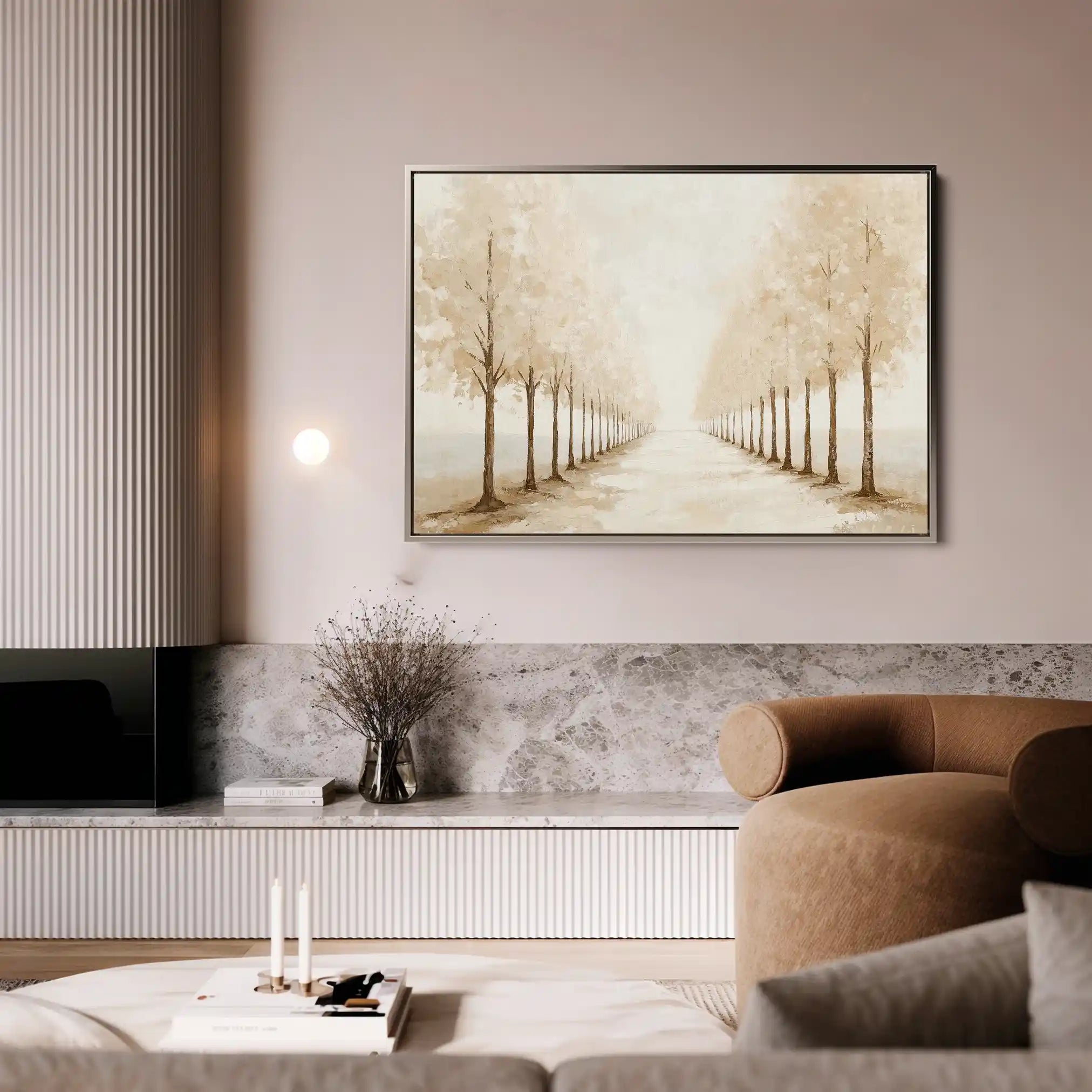 Landscape 178 Canvas Art 90 x 60 cm / Stretched on hidden frame