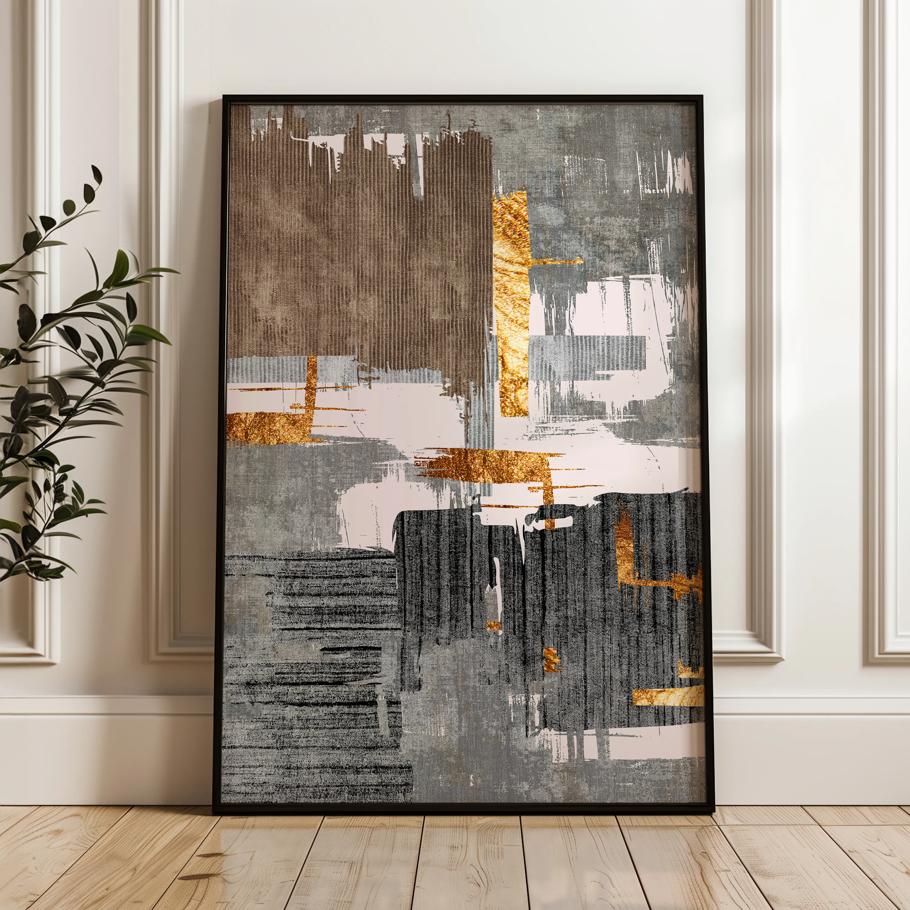 Abstract Canvas Wall Art WAD179-A 90 x 60 cm / Stretched on hidden frame