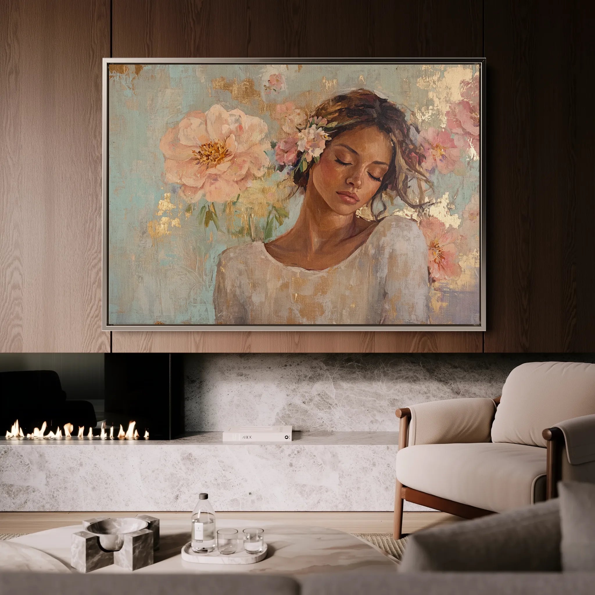 Portrait Canvas Wall Art WAD179-P 90 x 60 cm / Stretched on hidden frame