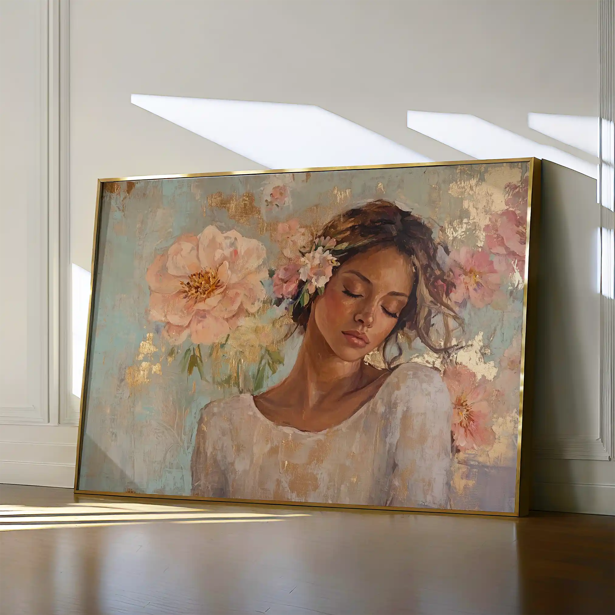 Portrait 179 Canvas Art 90 x 60 cm / Stretched on hidden frame