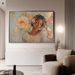 Portrait 179 Canvas Art 90 x 60 cm / Stretched on hidden frame