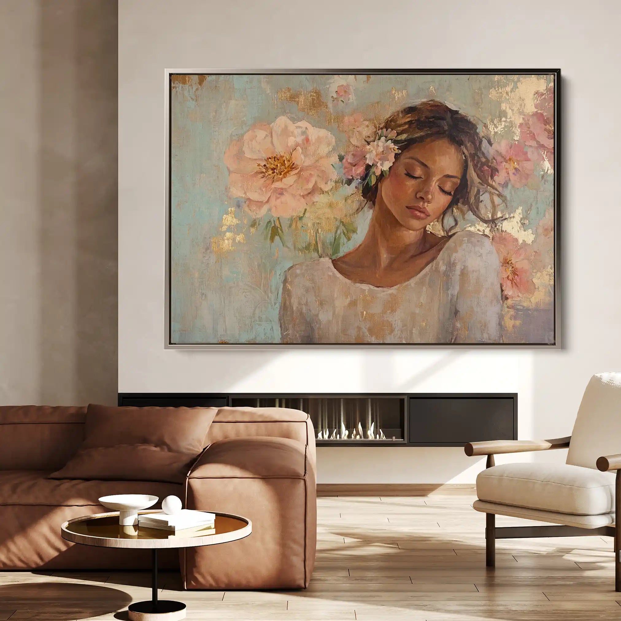 Portrait 179 Canvas Art 90 x 60 cm / Stretched on hidden frame