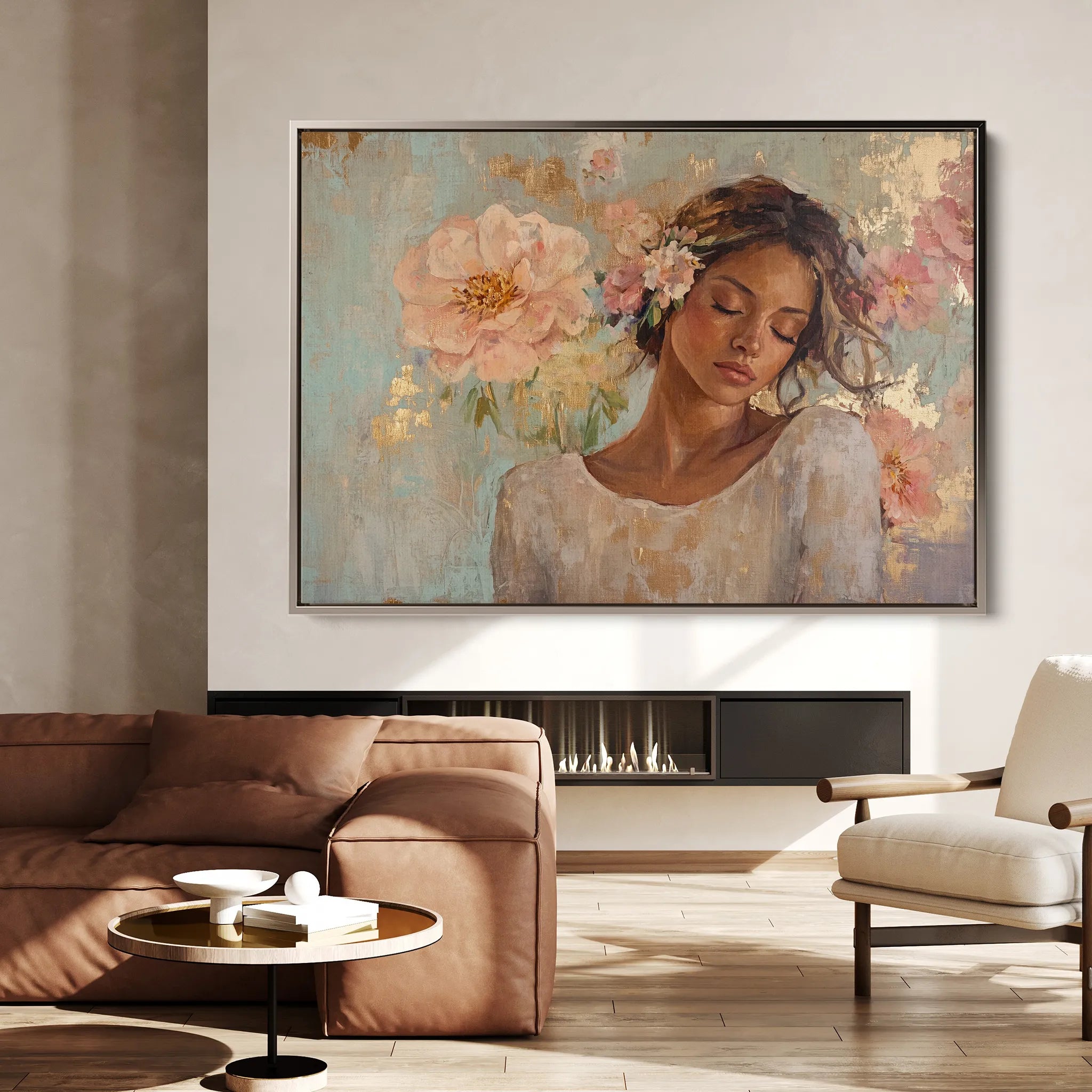 Portrait Canvas Wall Art WAD179-P 90 x 60 cm / Stretched on hidden frame