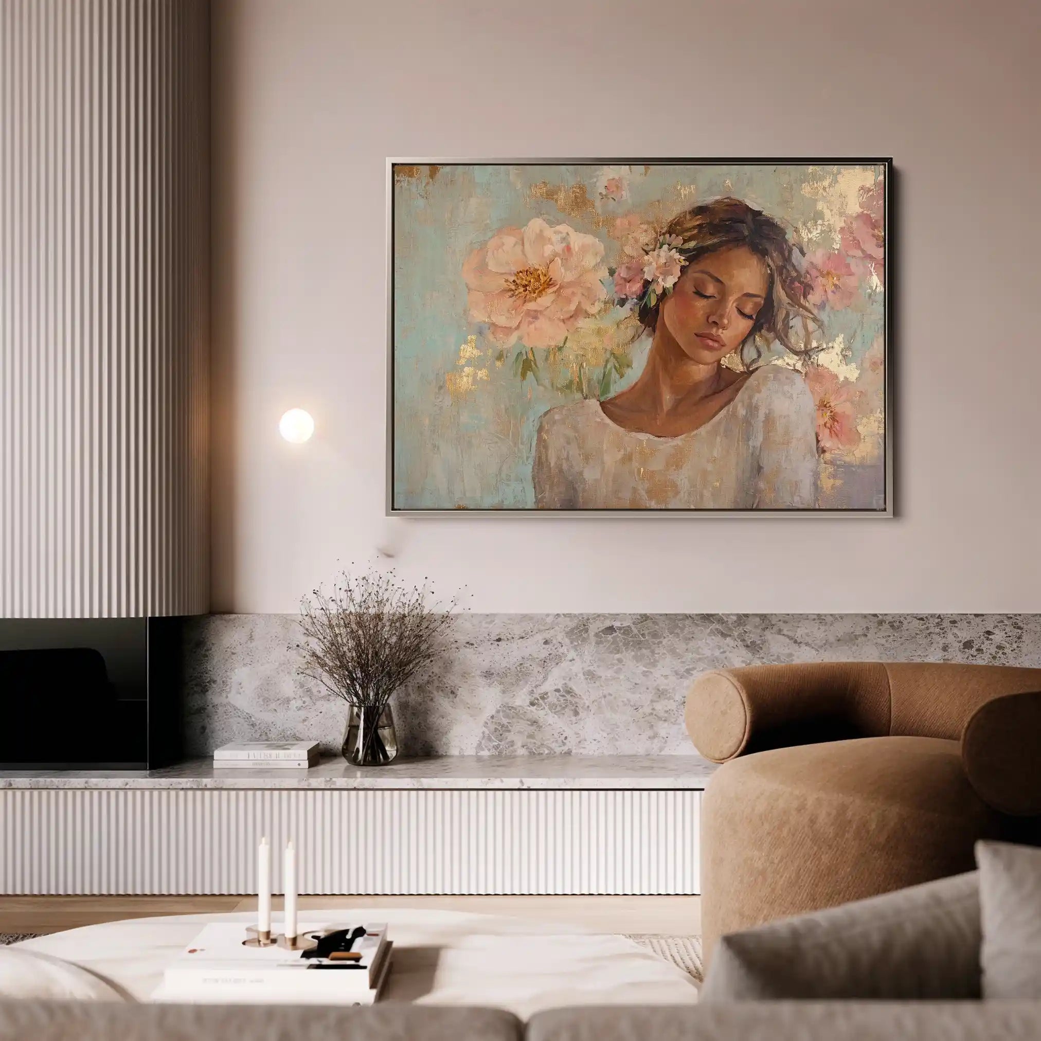 Portrait 179 Canvas Art 90 x 60 cm / Stretched on hidden frame