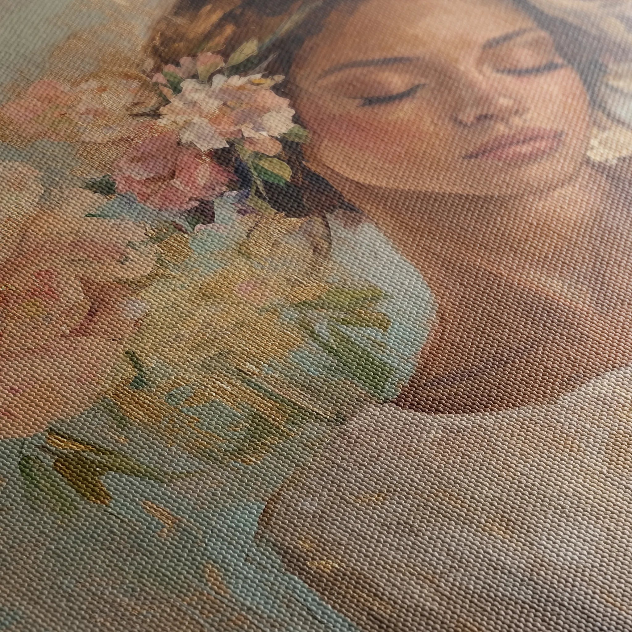 Portrait Canvas Wall Art WAD179-P 90 x 60 cm / Stretched on hidden frame