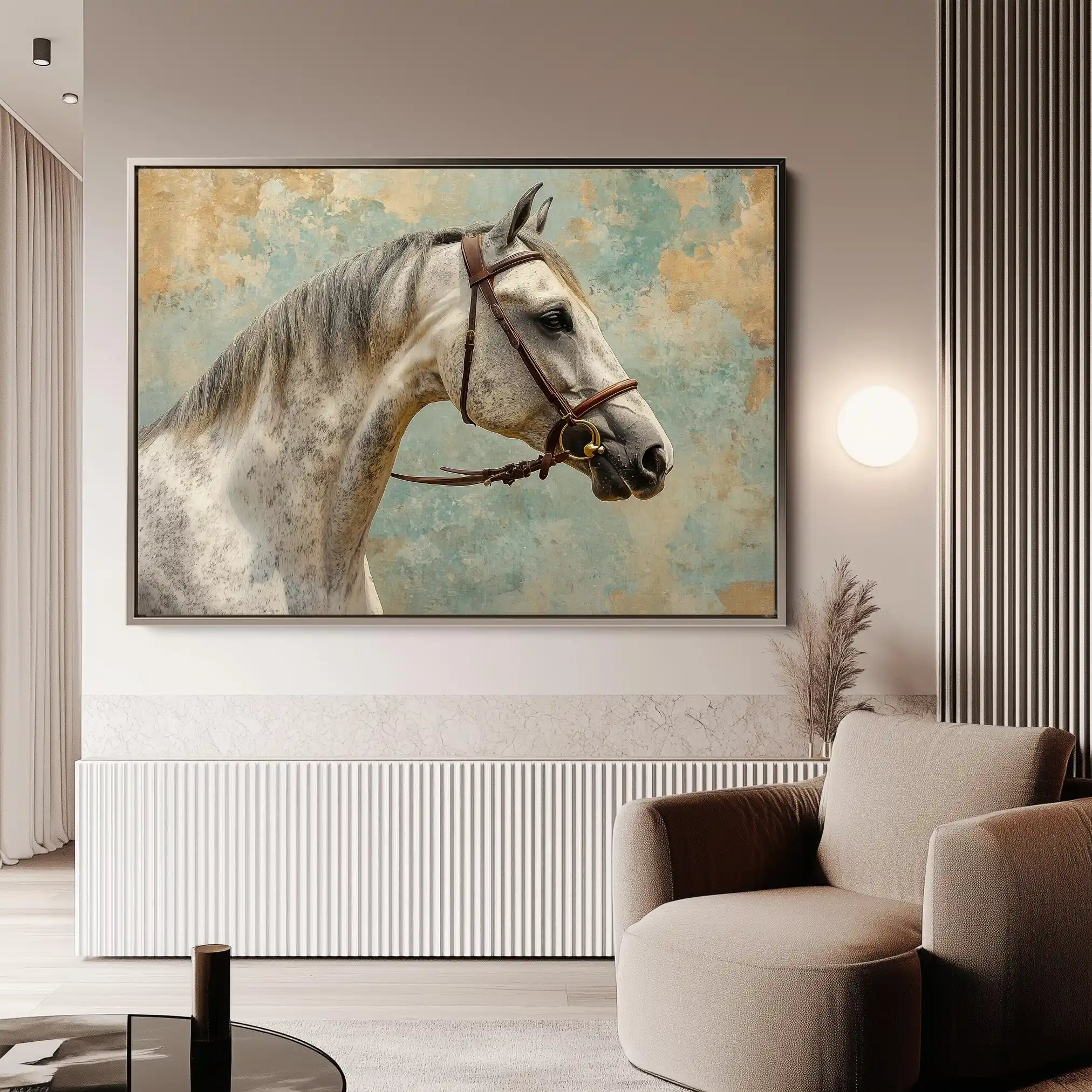 Horses 180 Canvas Art 90 x 60 cm / Stretched on hidden frame