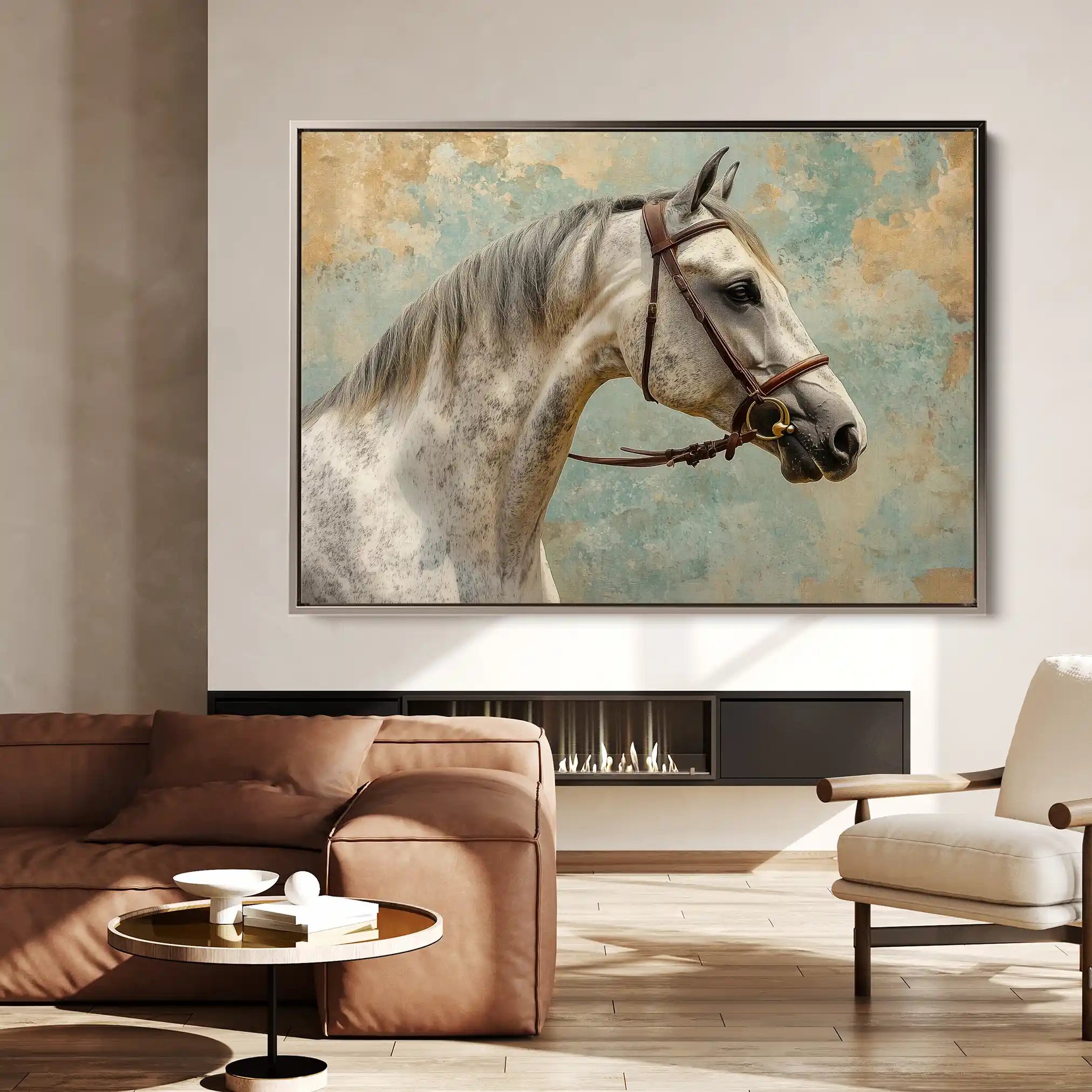 Horses 180 Canvas Art 90 x 60 cm / Stretched on hidden frame