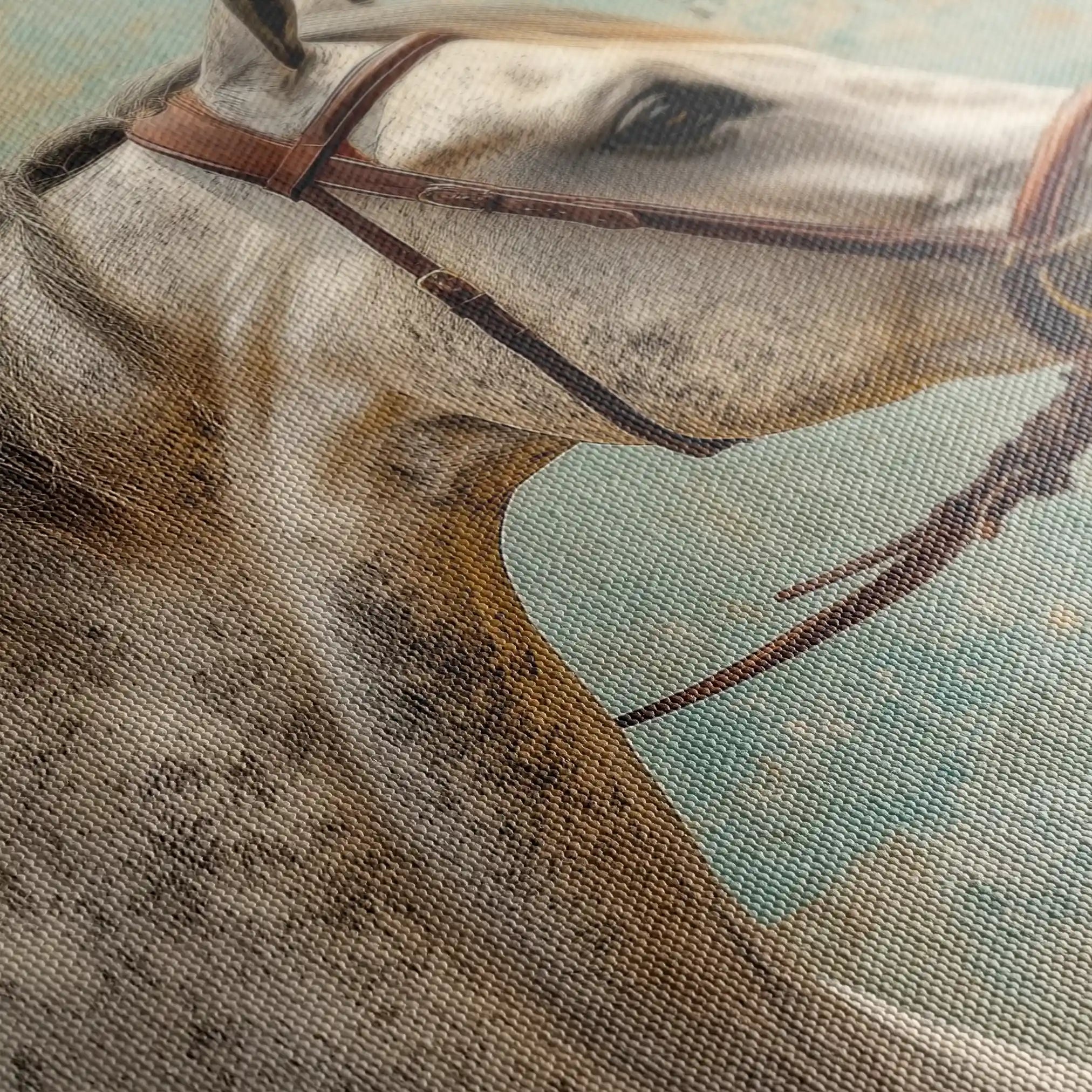 Horses 180 Canvas Art 90 x 60 cm / Stretched on hidden frame