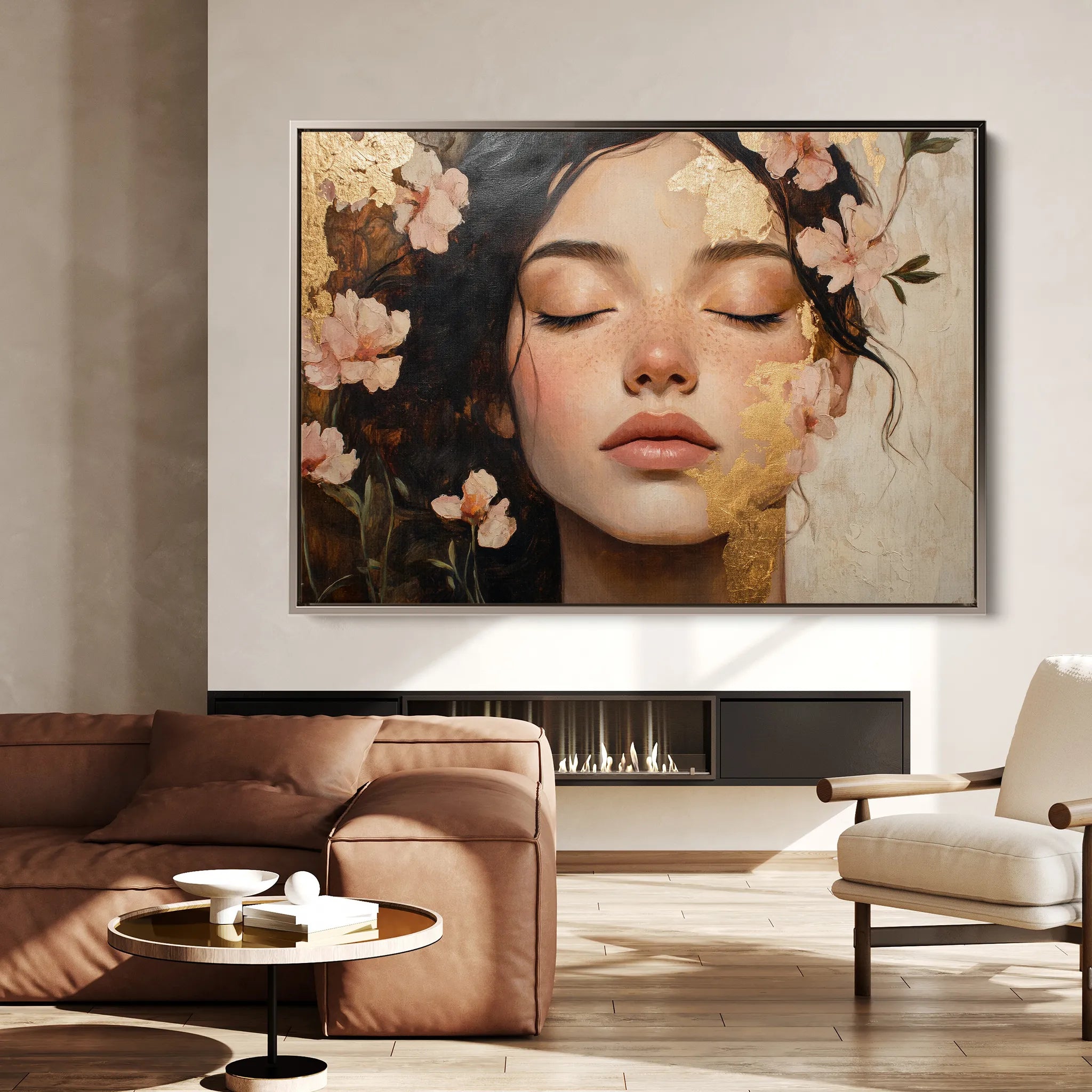 Portrait Canvas Wall Art WAD180-P 90 x 60 cm / Stretched on hidden frame