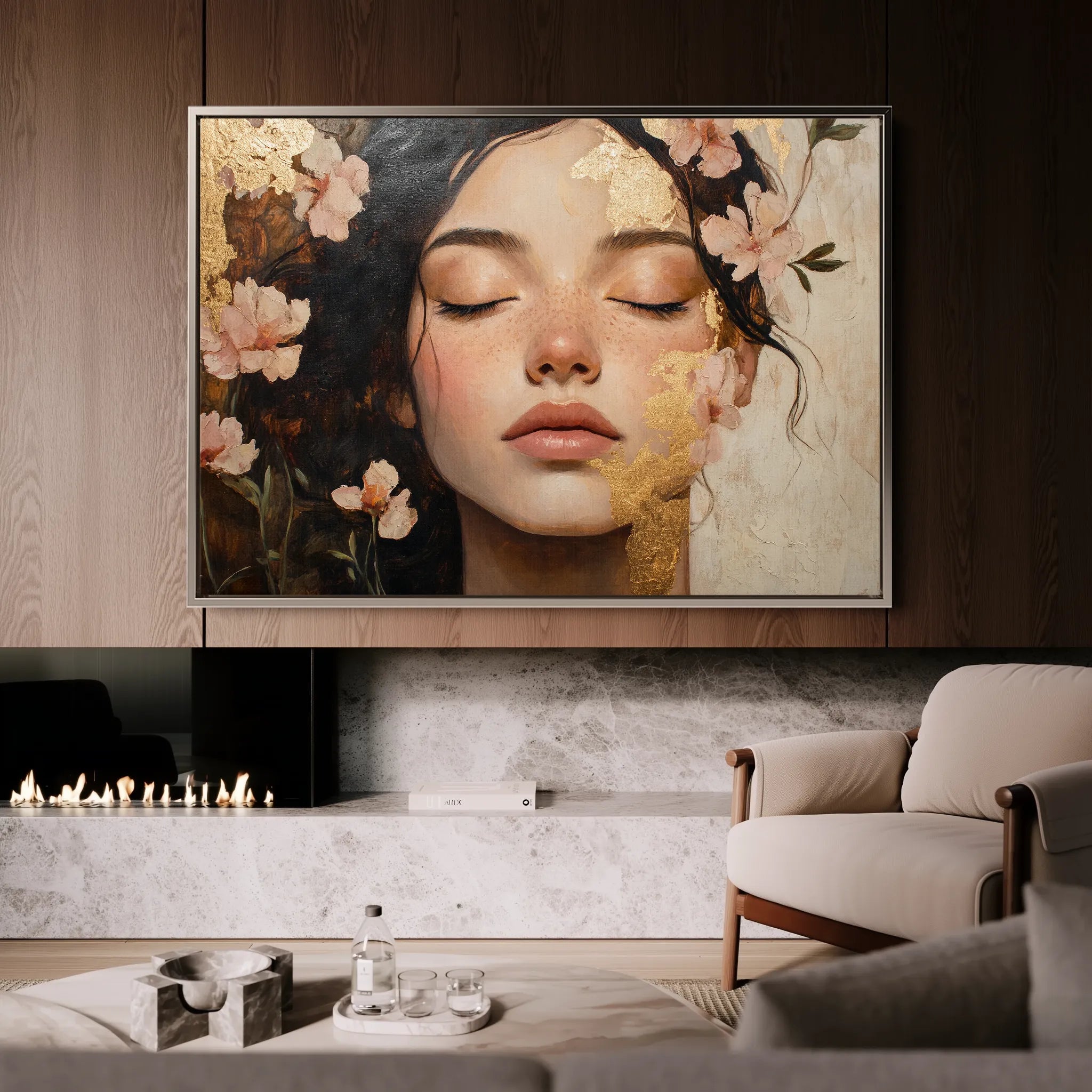 Portrait Canvas Wall Art WAD180-P 90 x 60 cm / Stretched on hidden frame