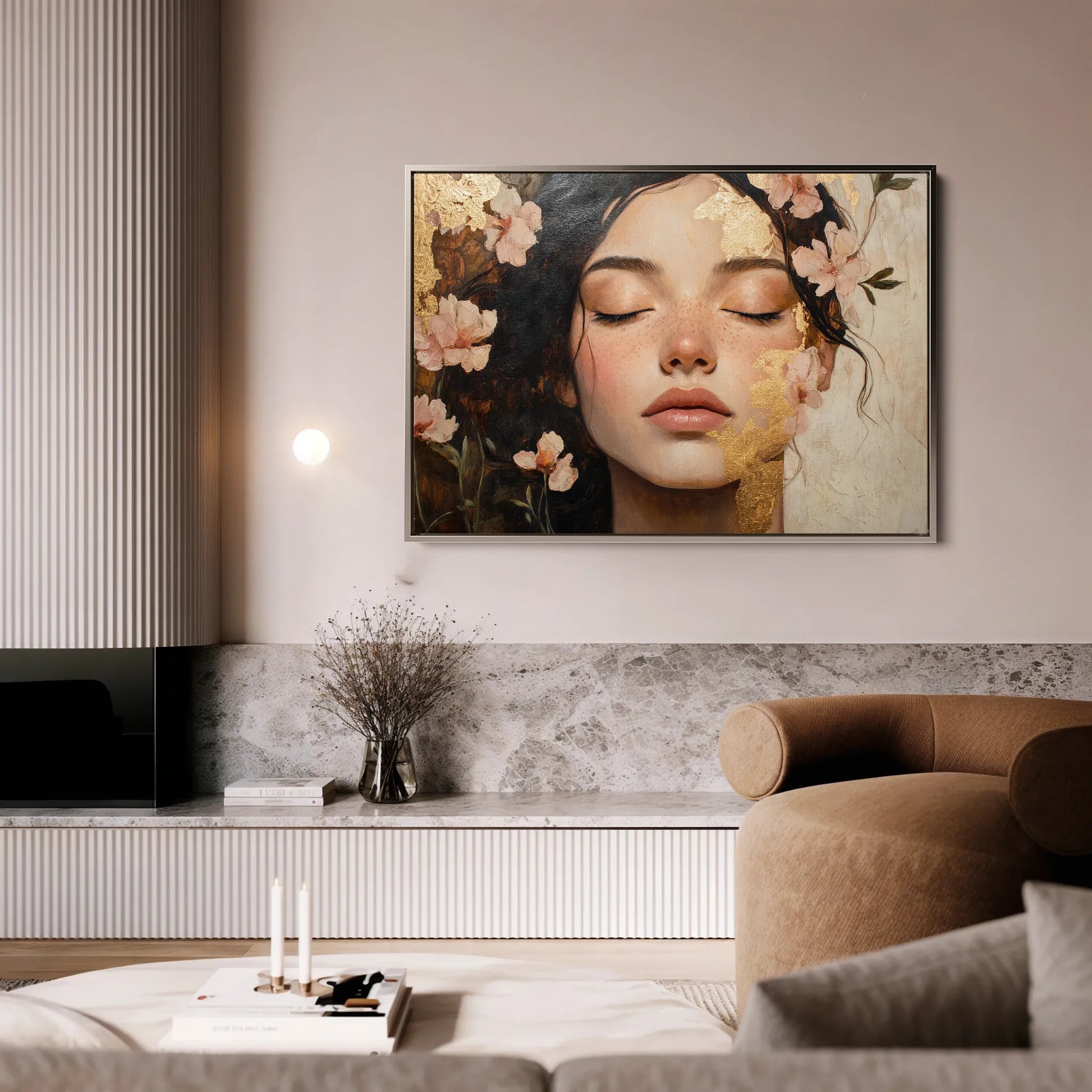 Portrait Canvas Wall Art WAD180-P 90 x 60 cm / Stretched on hidden frame