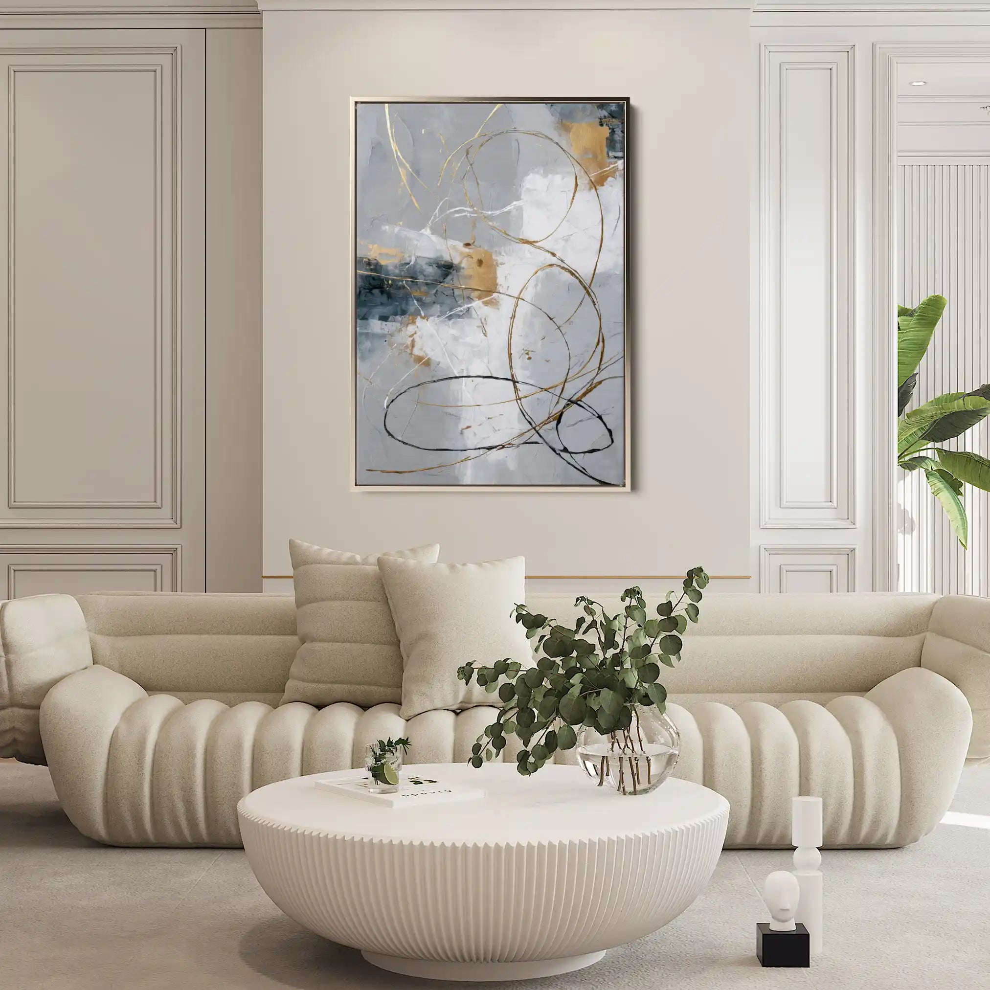 Abstract 1807 Canvas Art 60 x 40 cm / Stretched on hidden frame
