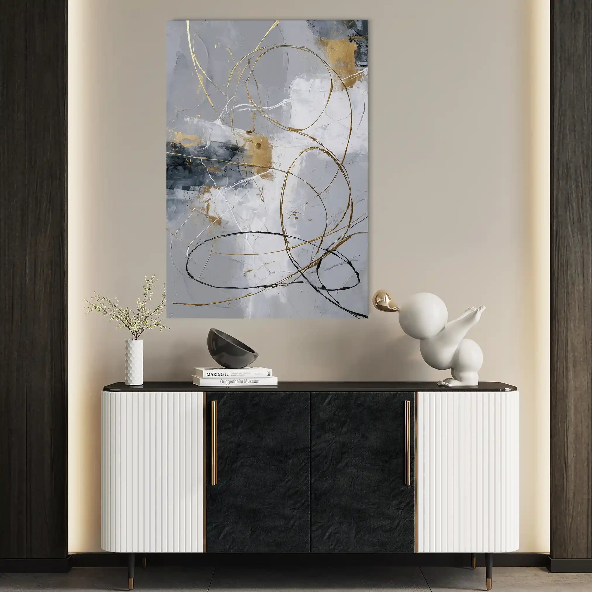 Abstract 1807 Canvas Art 60 x 40 cm / Stretched on hidden frame