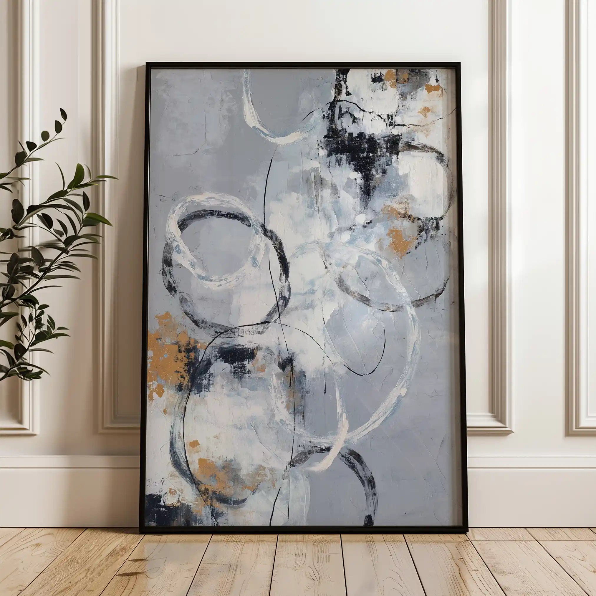 Abstract 1808 Canvas Art 60 x 40 cm / Stretched on hidden frame