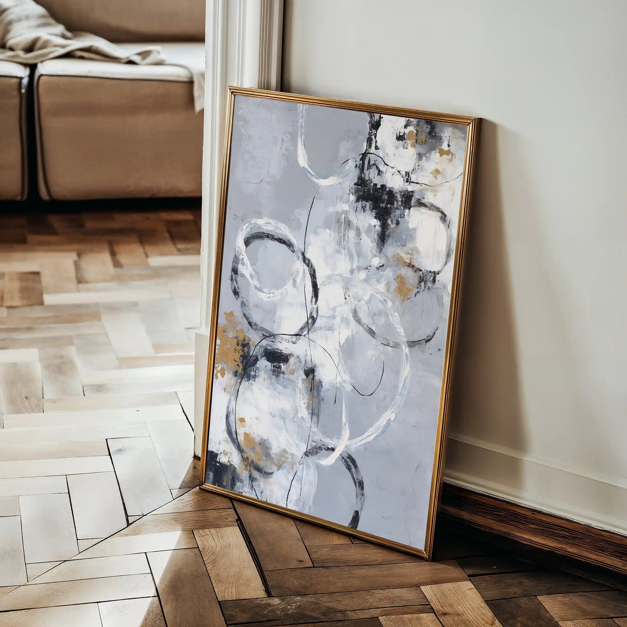 Abstract 1808 Canvas Art 60 x 40 cm / Stretched on hidden frame