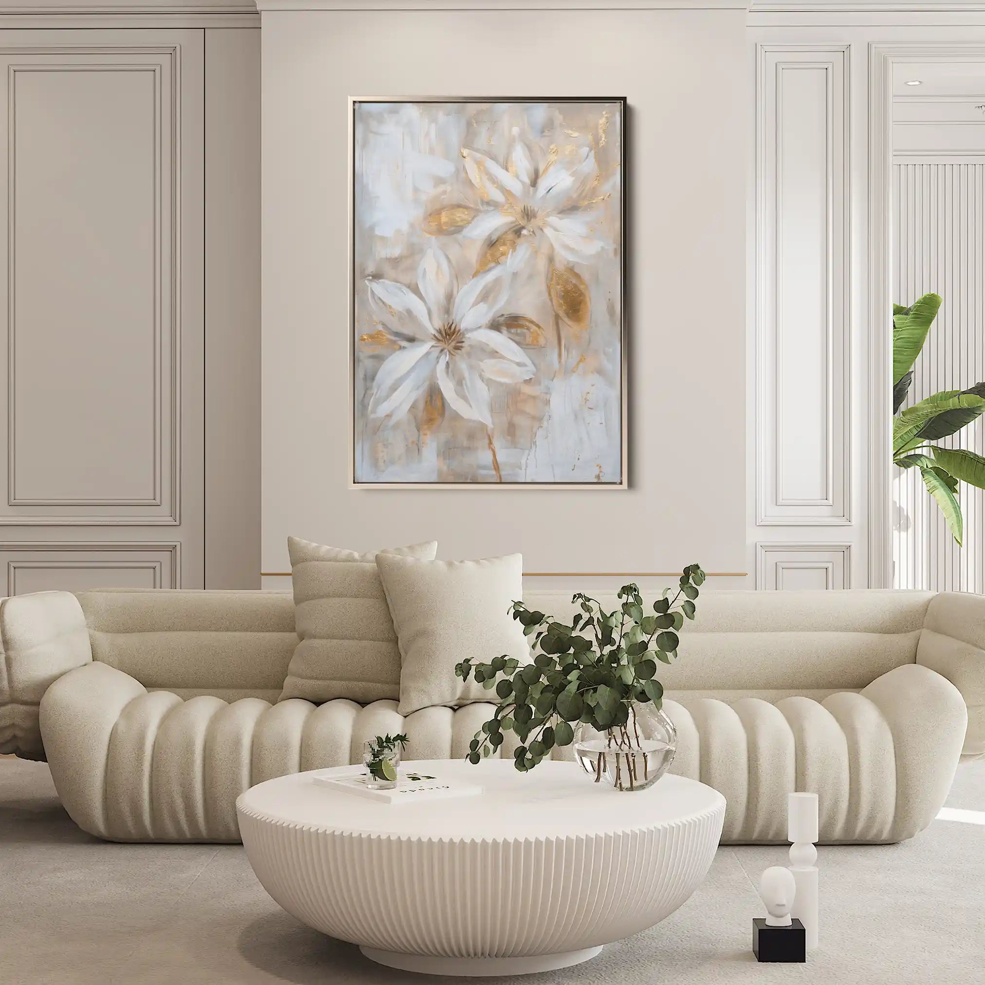 Floral Canvas Wall Art WAD181-F 90 x 60 cm / Stretched on hidden frame