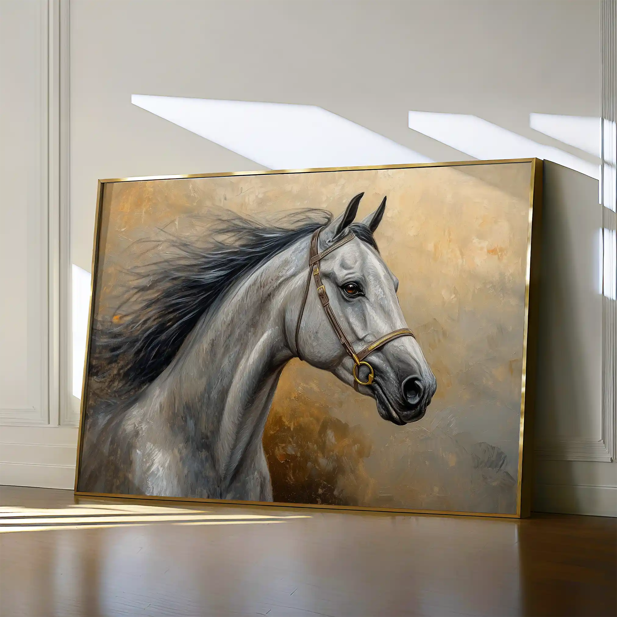 Horses 181 Canvas Art 90 x 60 cm / Stretched on hidden frame