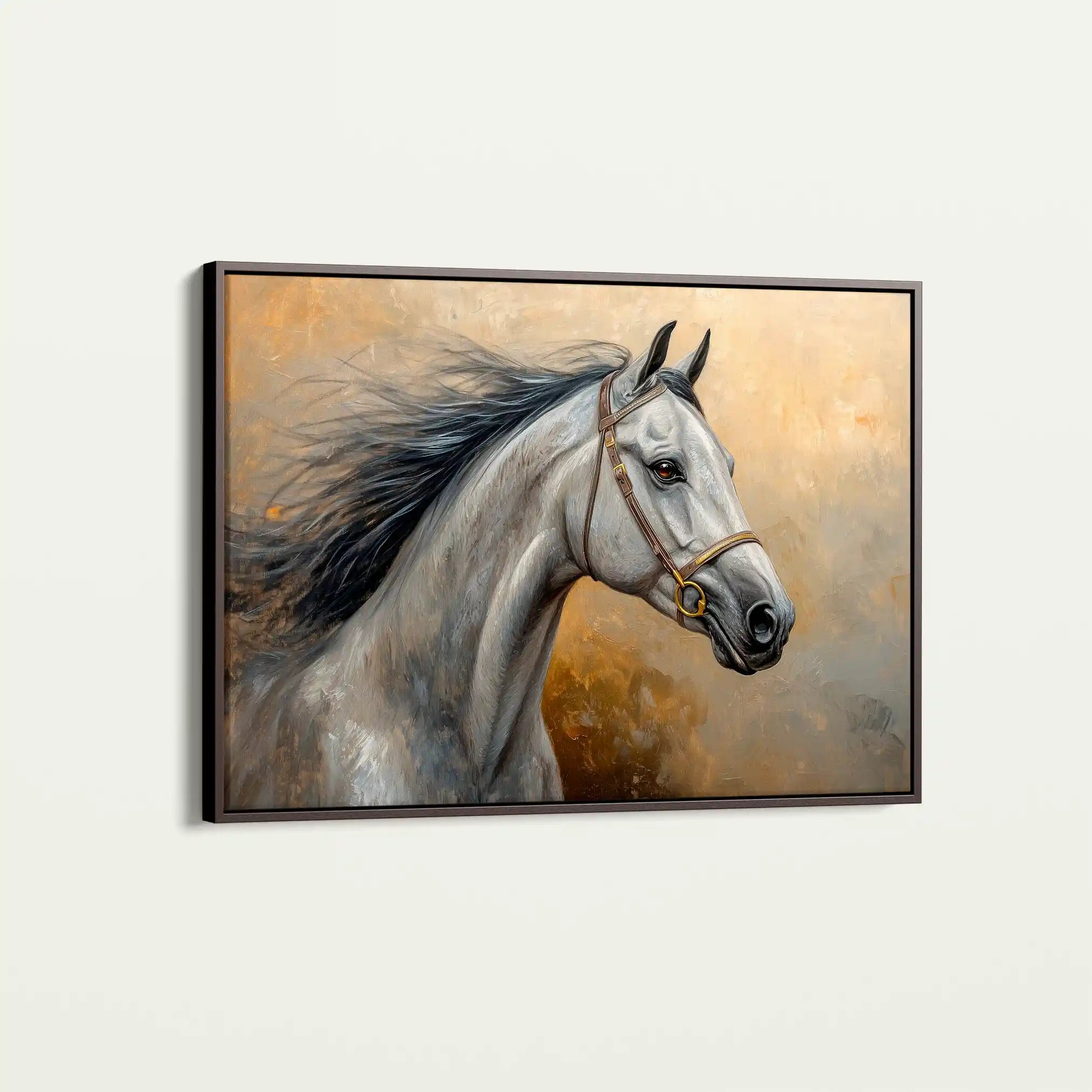 Horses 181 Canvas Art 90 x 60 cm / Stretched on hidden frame