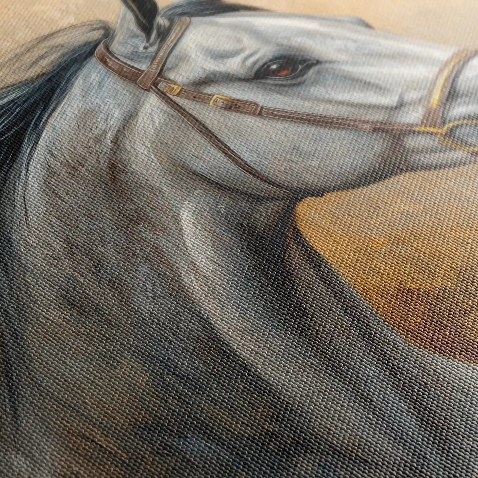 Horses 181 Canvas Art 90 x 60 cm / Stretched on hidden frame