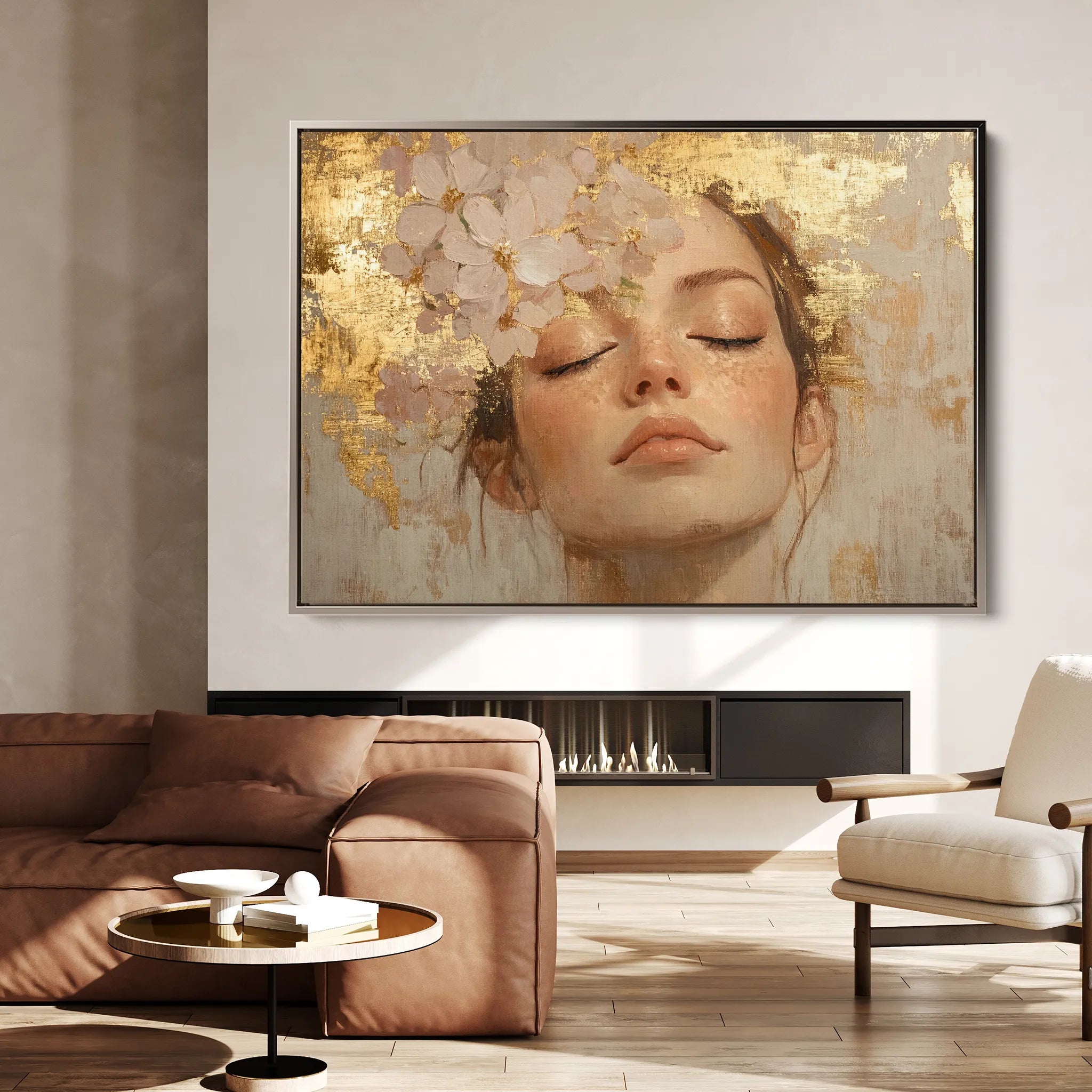 Portrait Canvas Wall Art WAD182-P 90 x 60 cm / Stretched on hidden frame