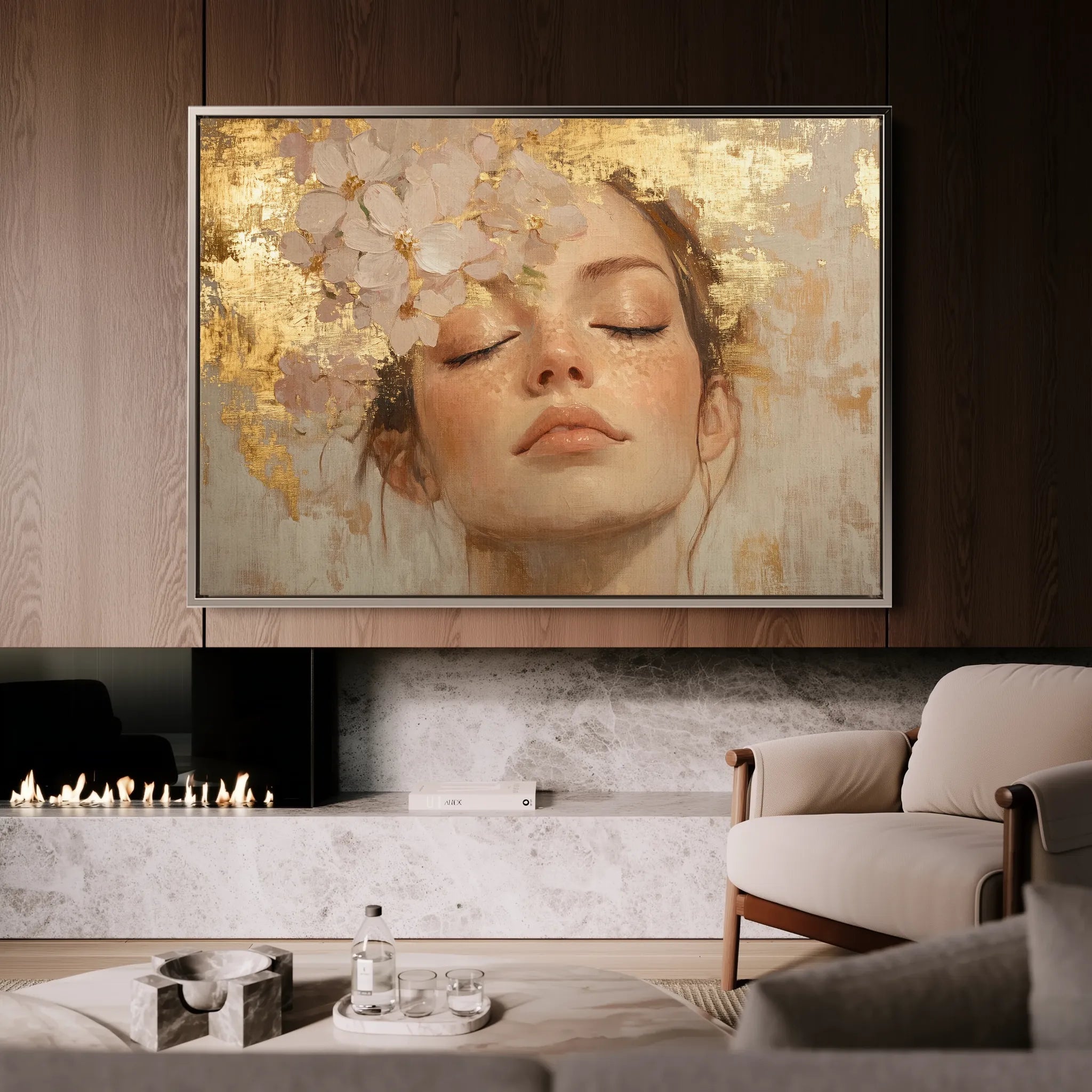 Portrait Canvas Wall Art WAD182-P 90 x 60 cm / Stretched on hidden frame