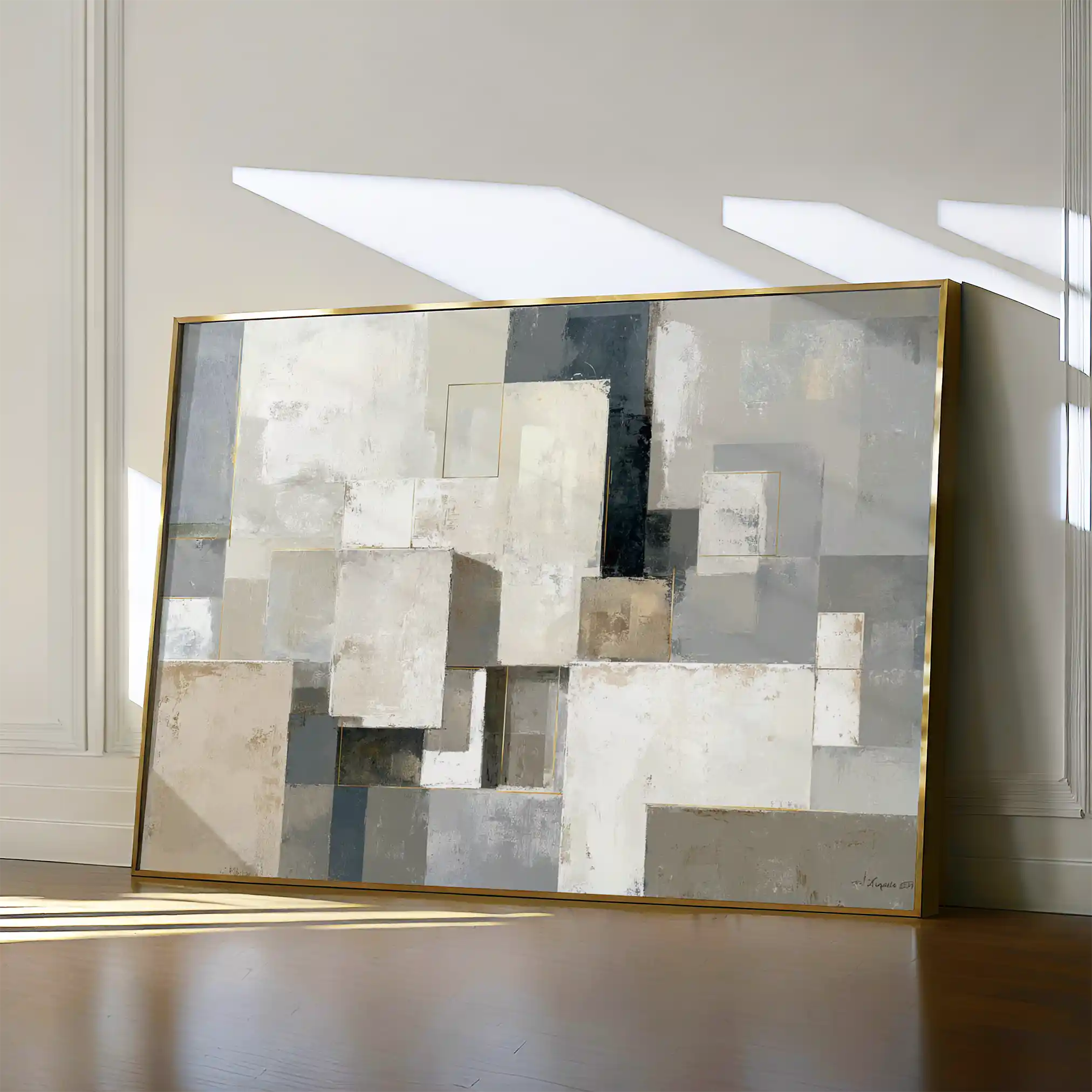 Abstract 1823 Canvas Art 60 x 40 cm / Stretched on hidden frame