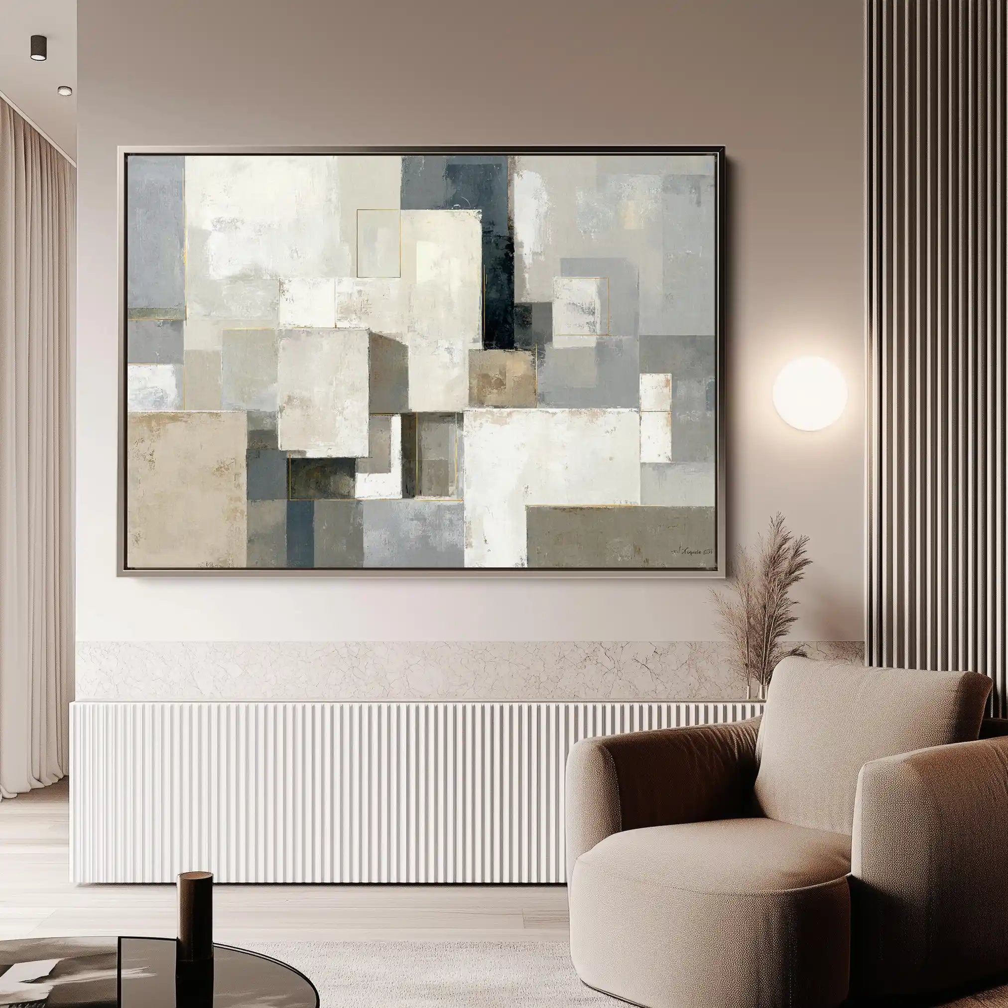 Abstract 1823 Canvas Art 60 x 40 cm / Stretched on hidden frame