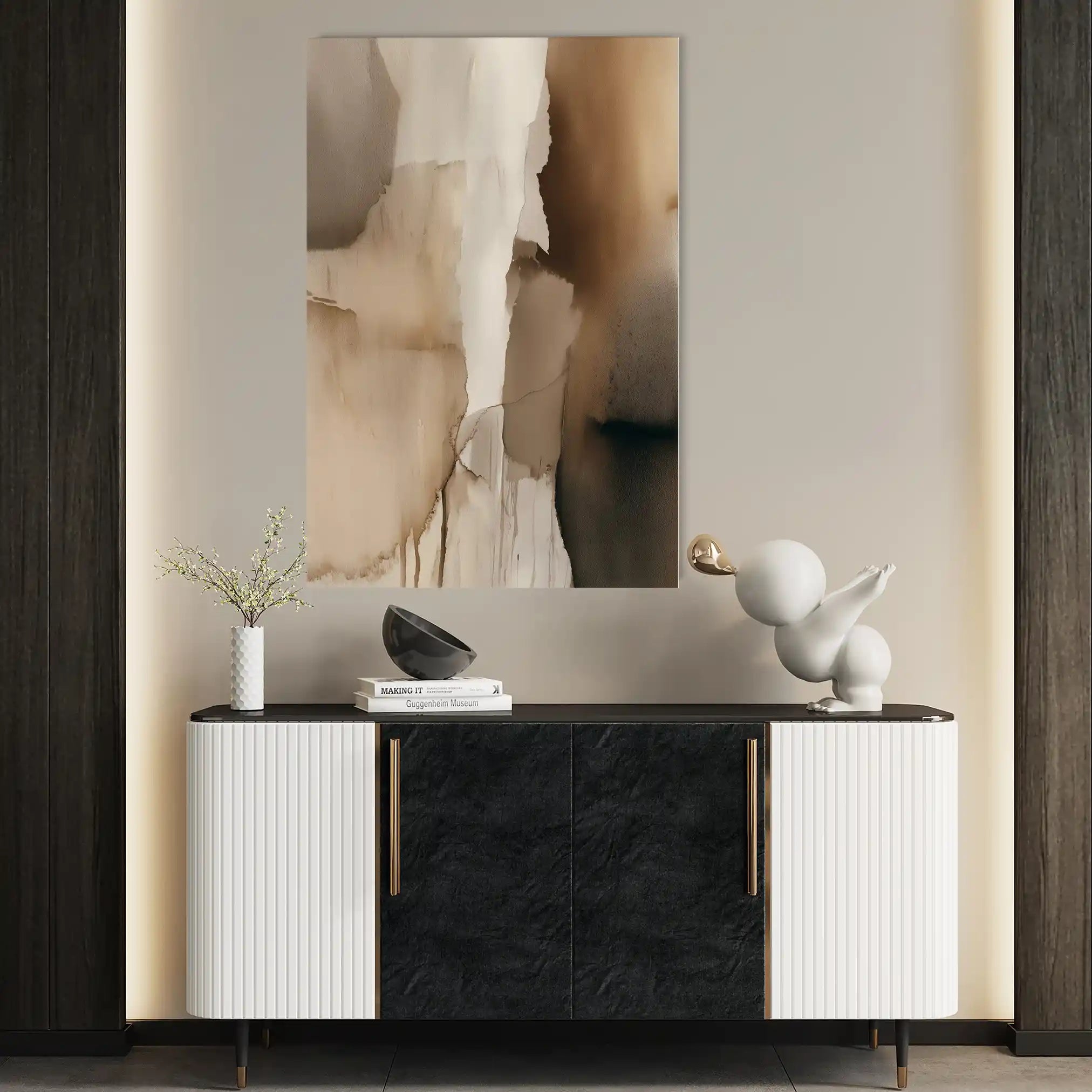 Abstract 1825 Canvas Art 60 x 40 cm / Stretched on hidden frame